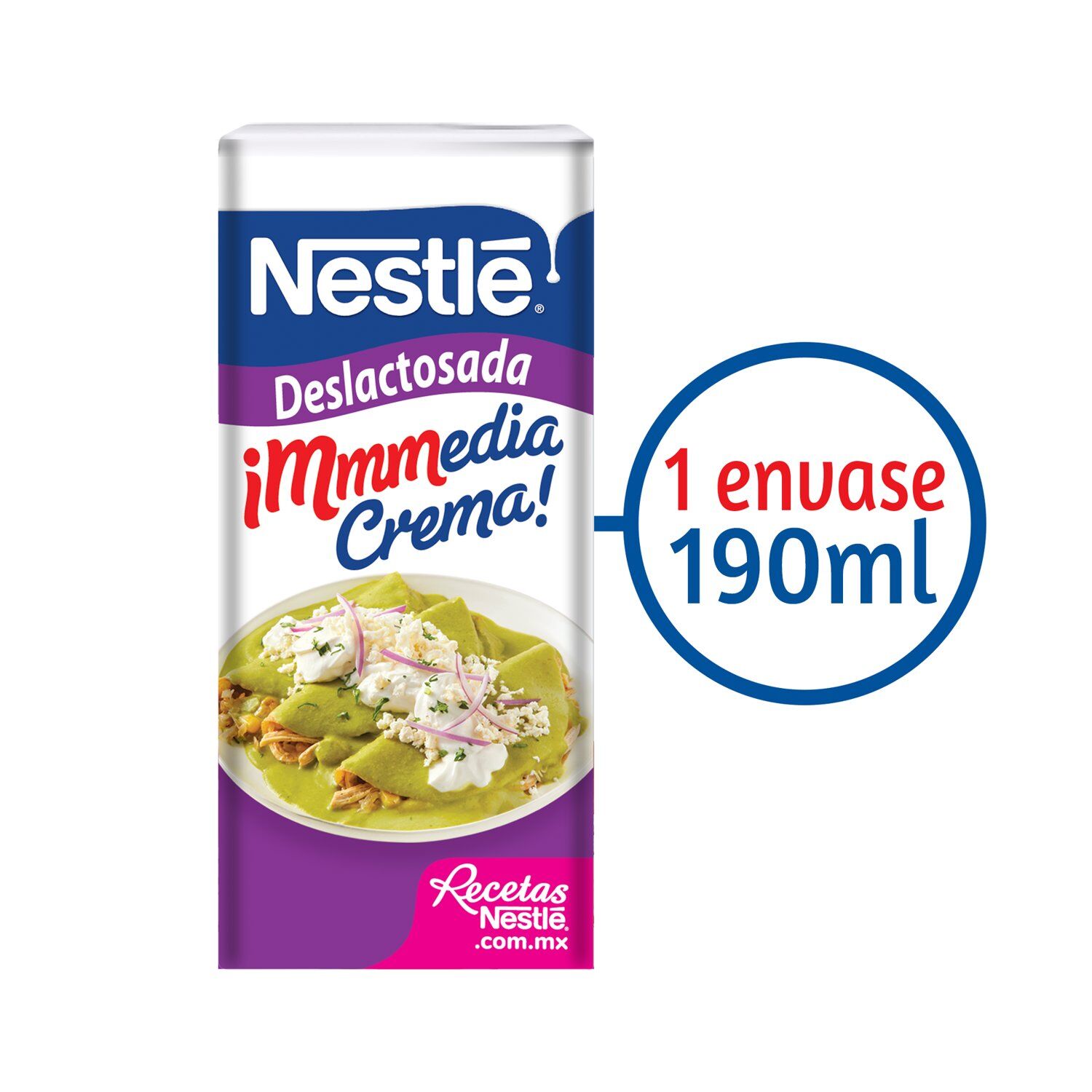 Media Crema Deslactosada Nestle 190.0 Gr