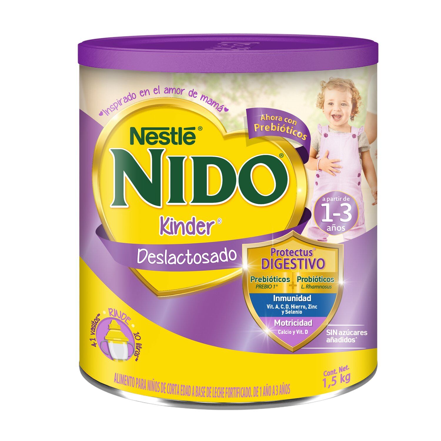 Alimento Lacteo Kinder Deslactosado Nido 1.5 Kg