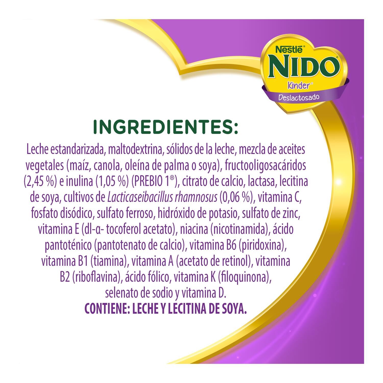 Alimento Lacteo Kinder Deslactosado Nido 1.5 Kg