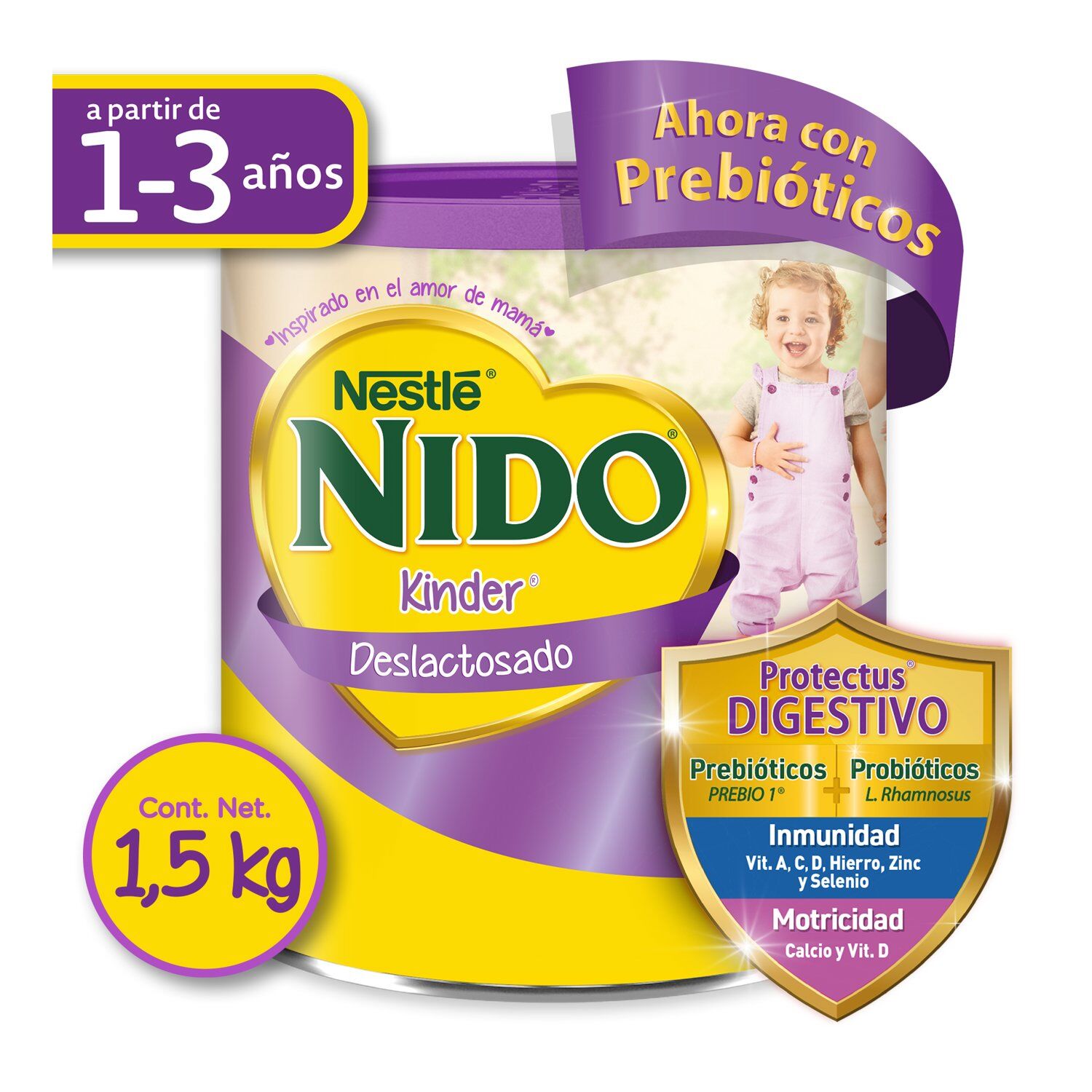 Alimento Lacteo Kinder Deslactosado Nido 1.5 Kg