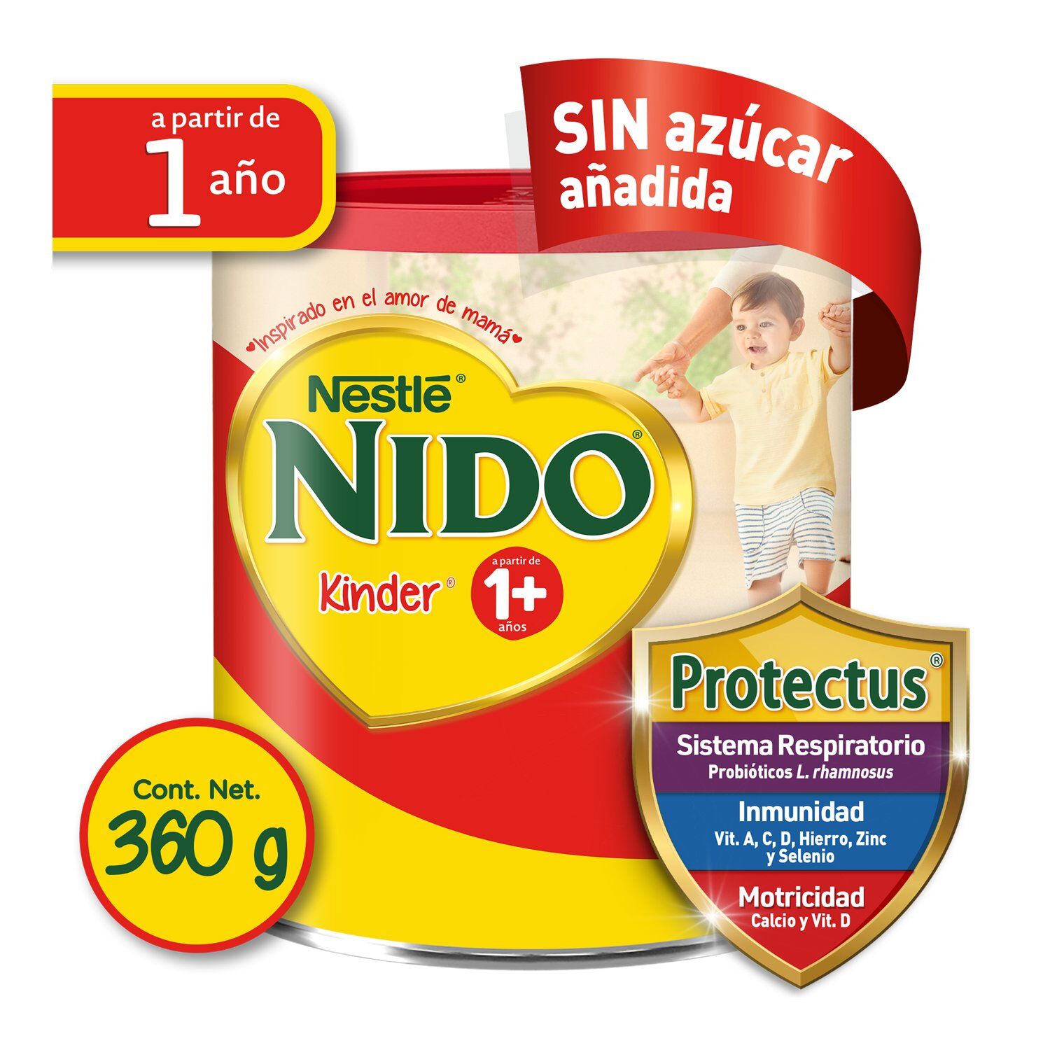 Alimento Lacteo 1+ Protectus Nido 360.0 Gr