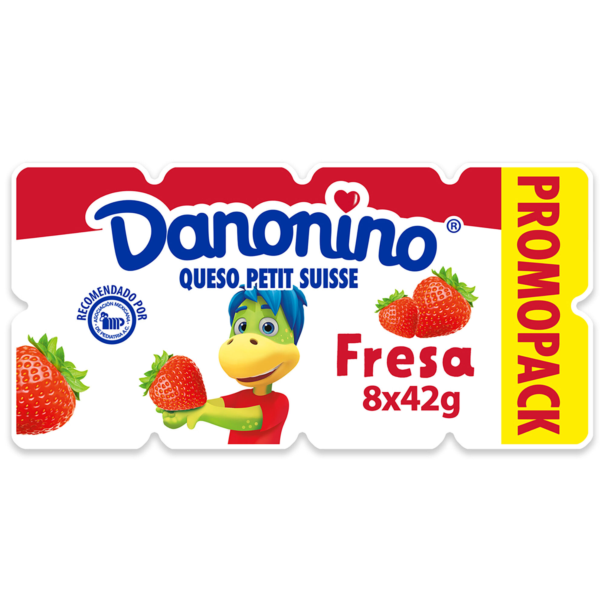 Queso Petit Suisse Fresa Danonino 8.0 Pack
