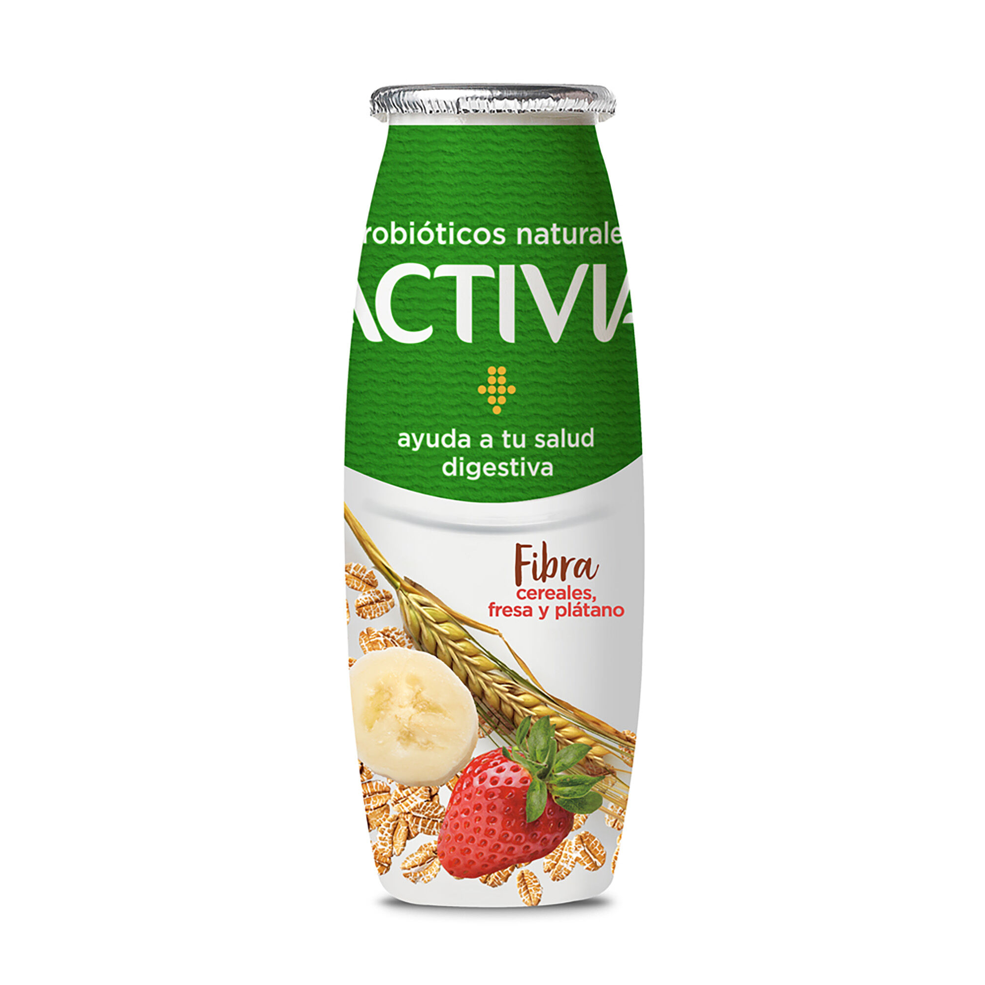 Yoghurt Bebible Fresa Platano Cereal Activia 225.0 Gr