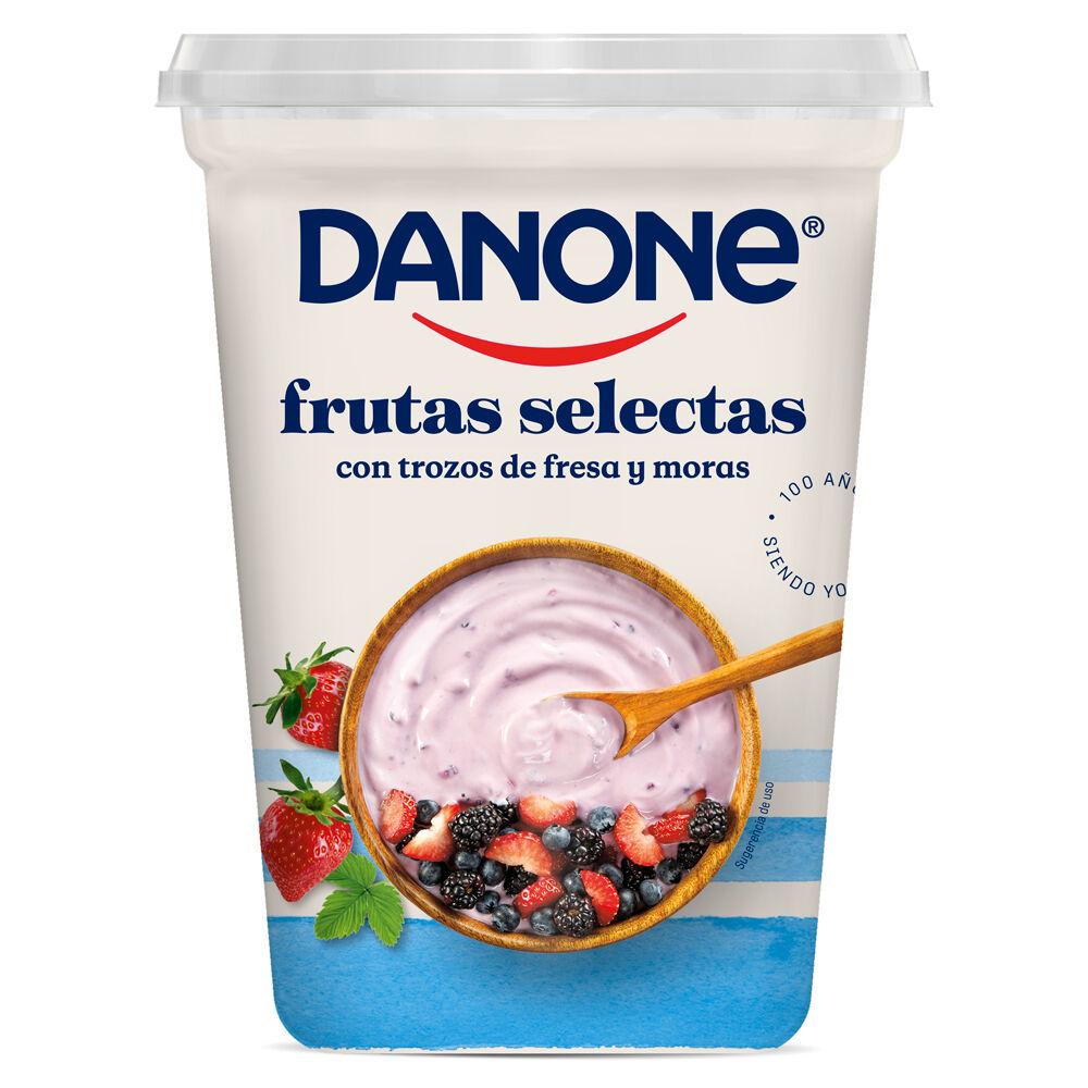 Yoghurt Frutas Fresa Mora Danone 900.0 Gr