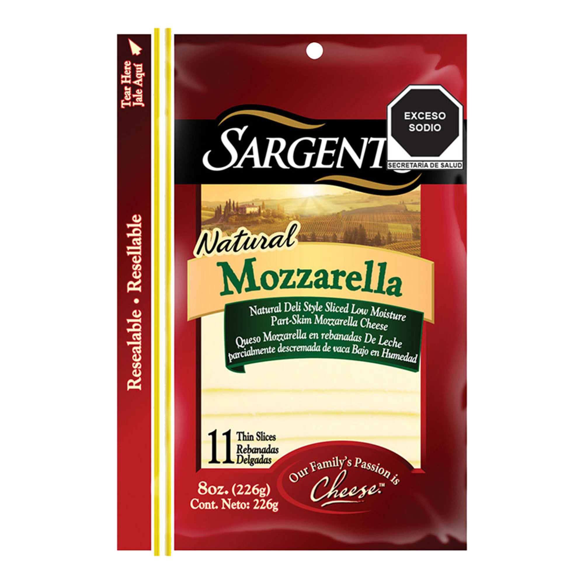 Queso Mozarella Sargento 226.0 Gr