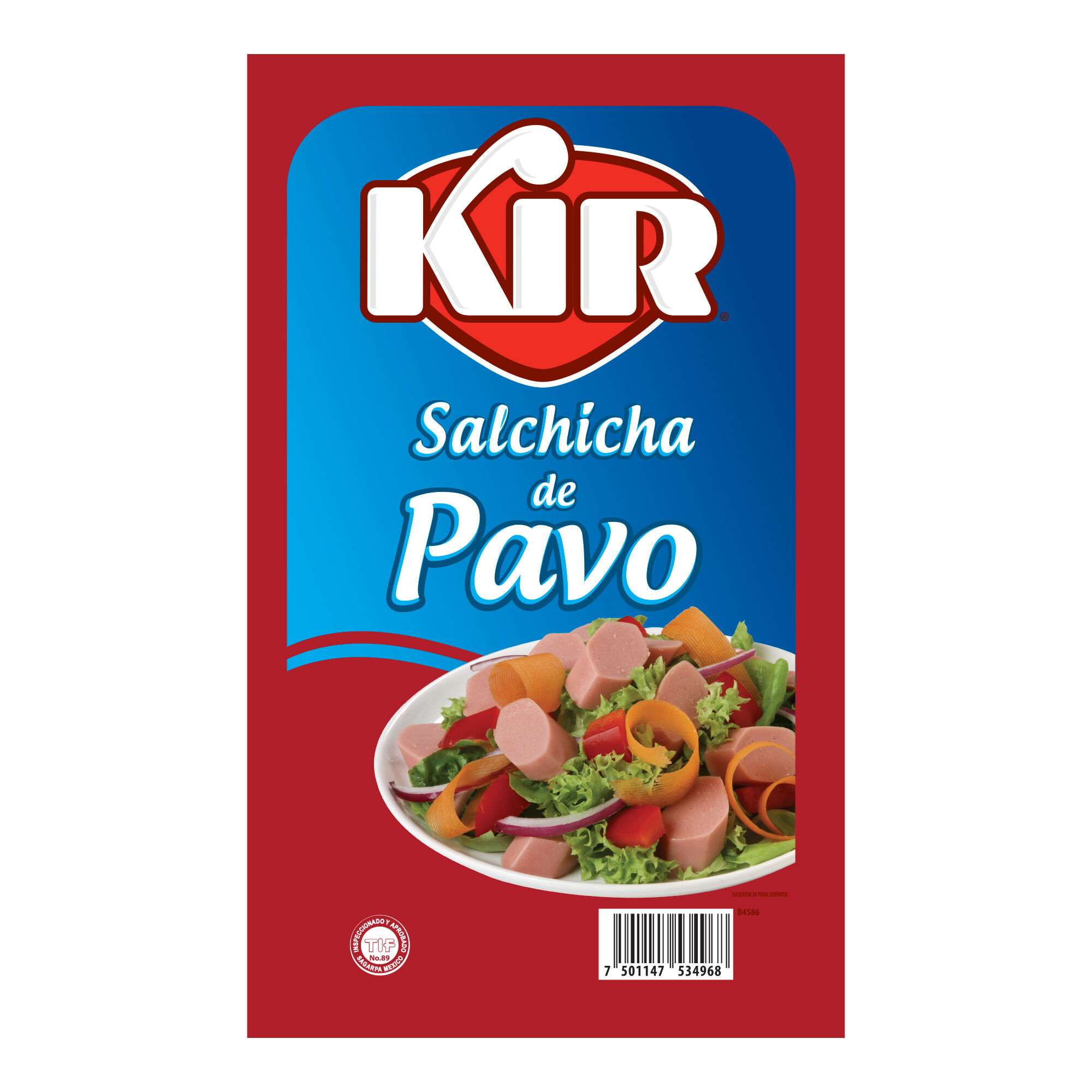 Salchicha Pavo Kir 1.0 Kg