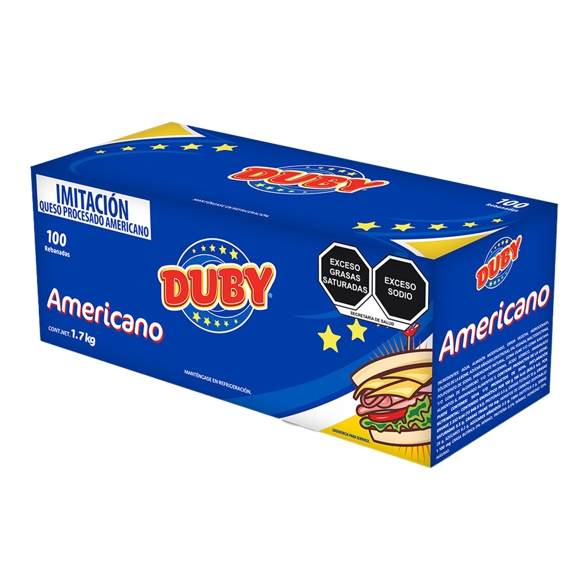 Queso Americano Duby 1 0 Pza