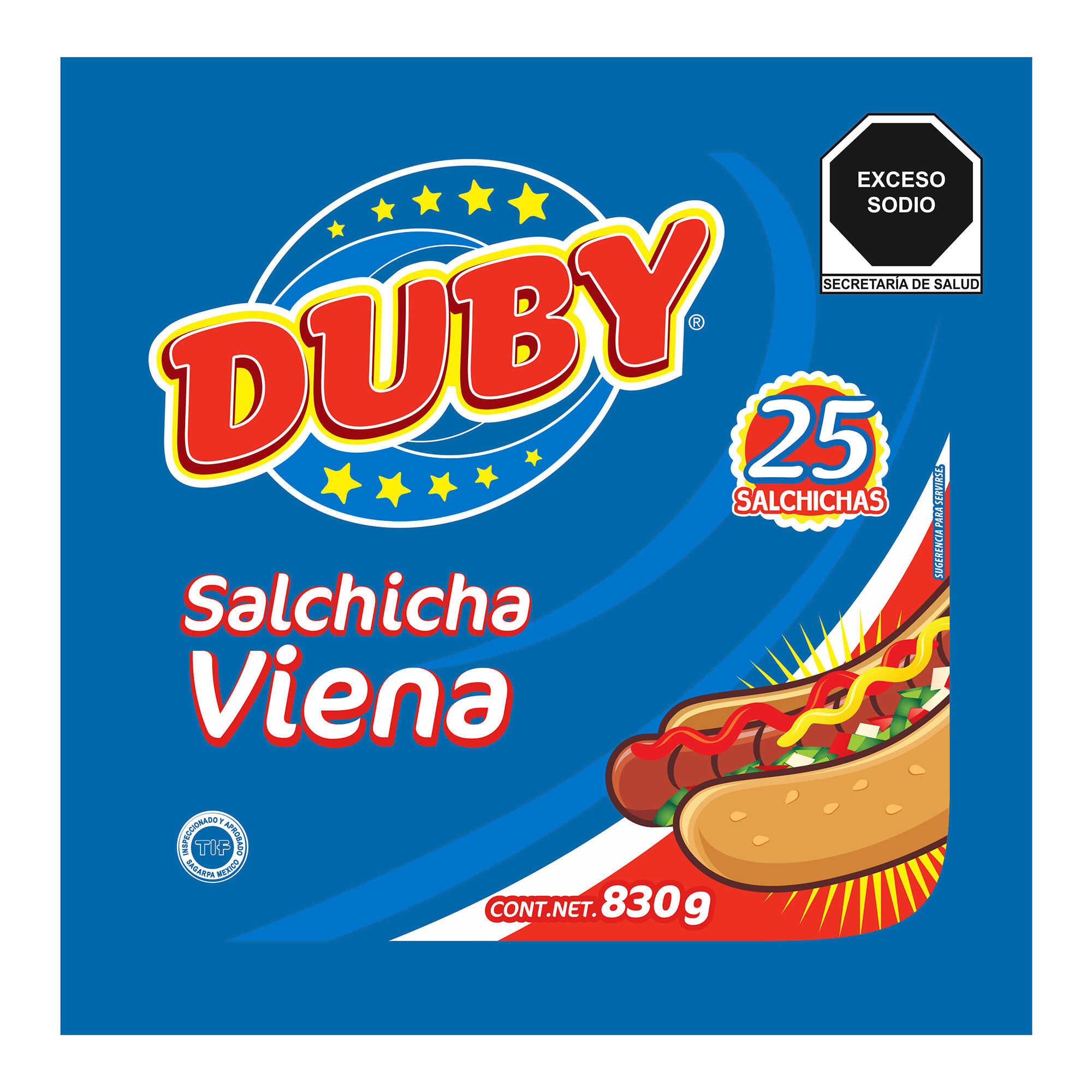 Salchicha Viena Duby 830.0 Gr