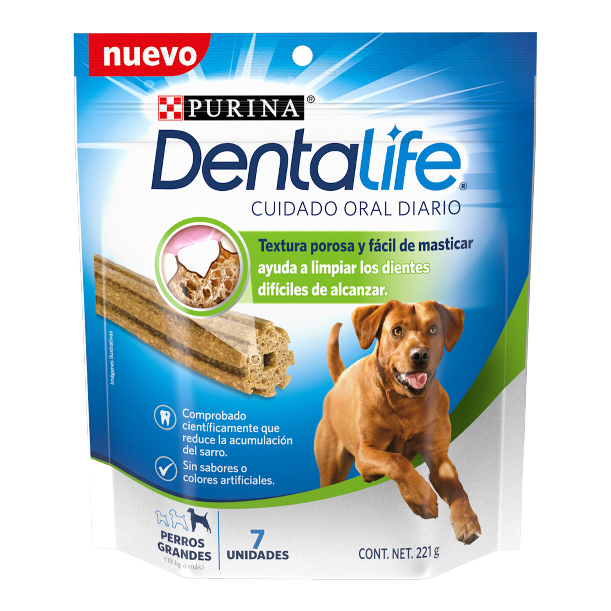 Botana Perro Cuidado Oral Raza Grande Dentalife 221.0 G