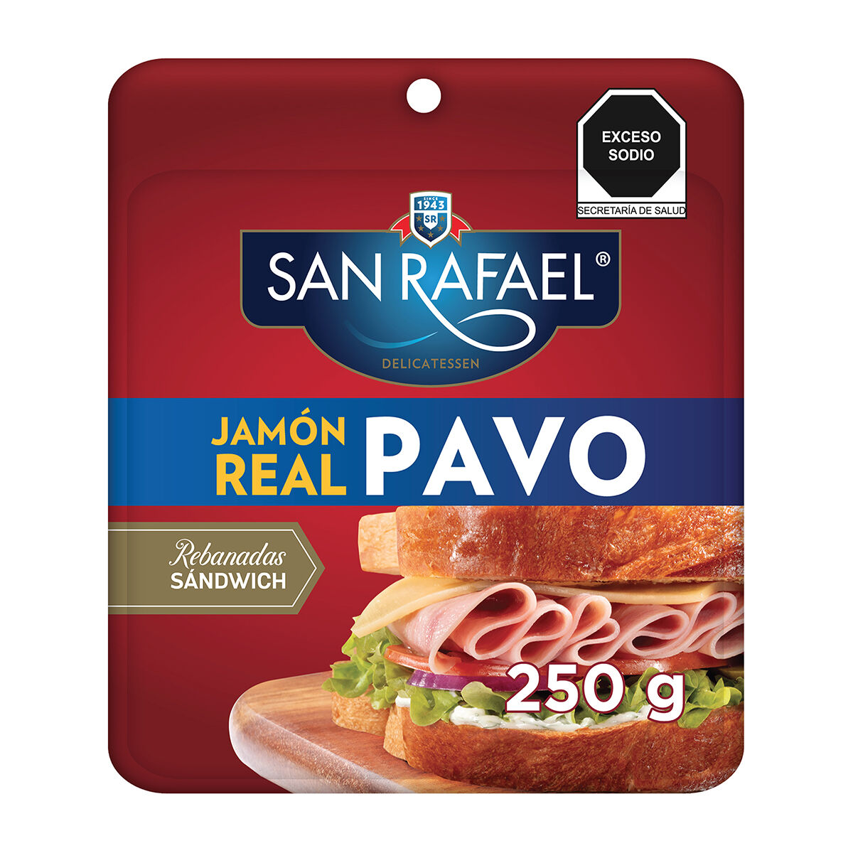 Jamon Sandwich De Pavo San Rafael 250.0 Gr