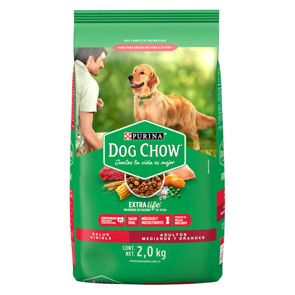 Comida Perro Adulto Raza Grande Purina Dog Chow 2.0 Kg