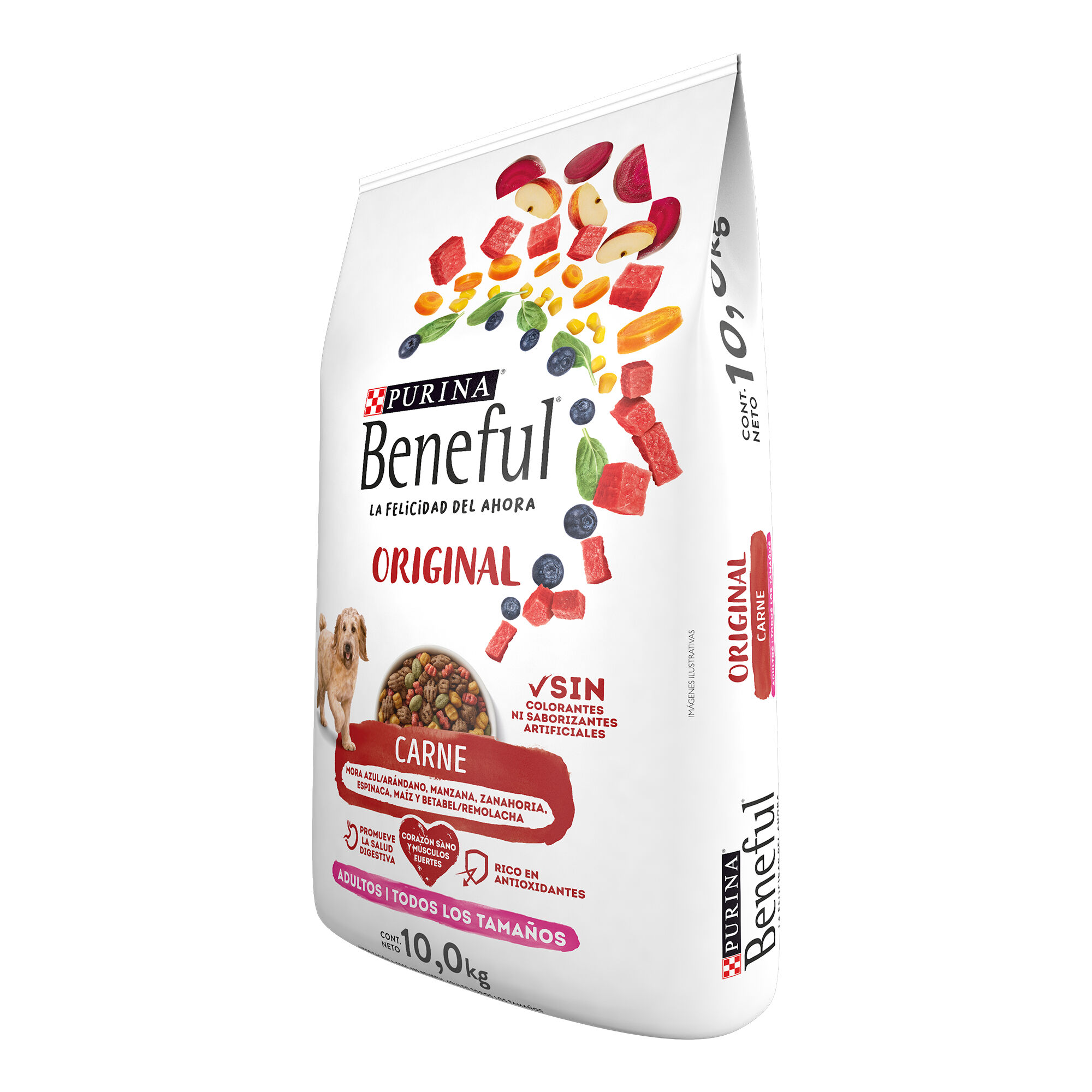 Comida Para Perro Adulto Original Carne Beneful 10 Kg