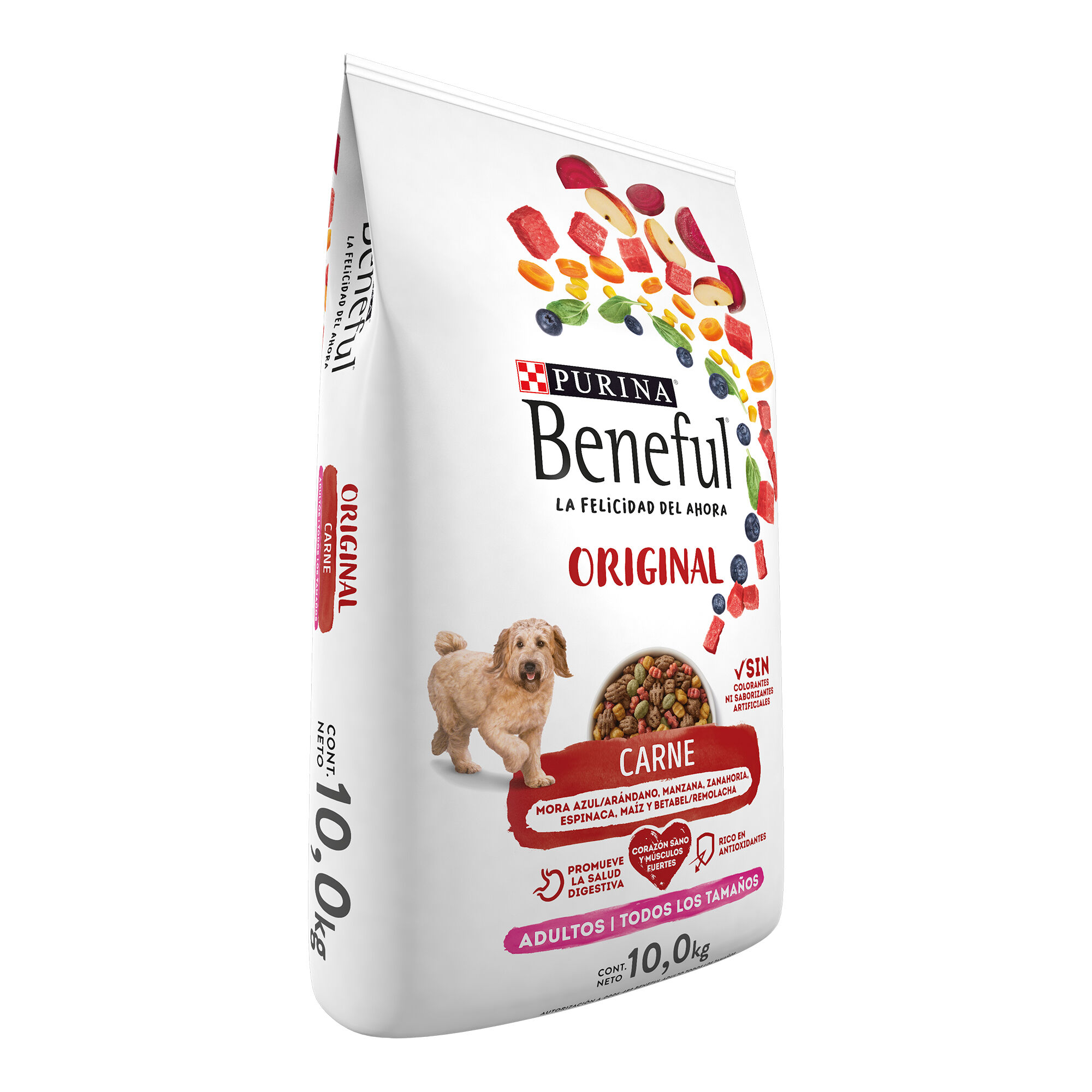 Comida Para Perro Adulto Original Carne Beneful 10 Kg