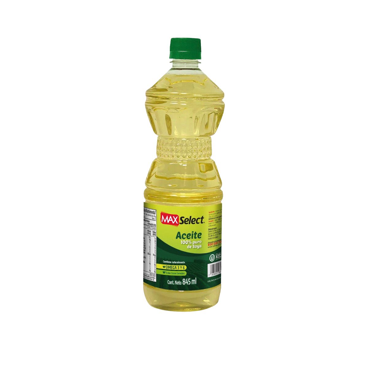 Aceite Puro De Soya Max Select 845.0 Ml