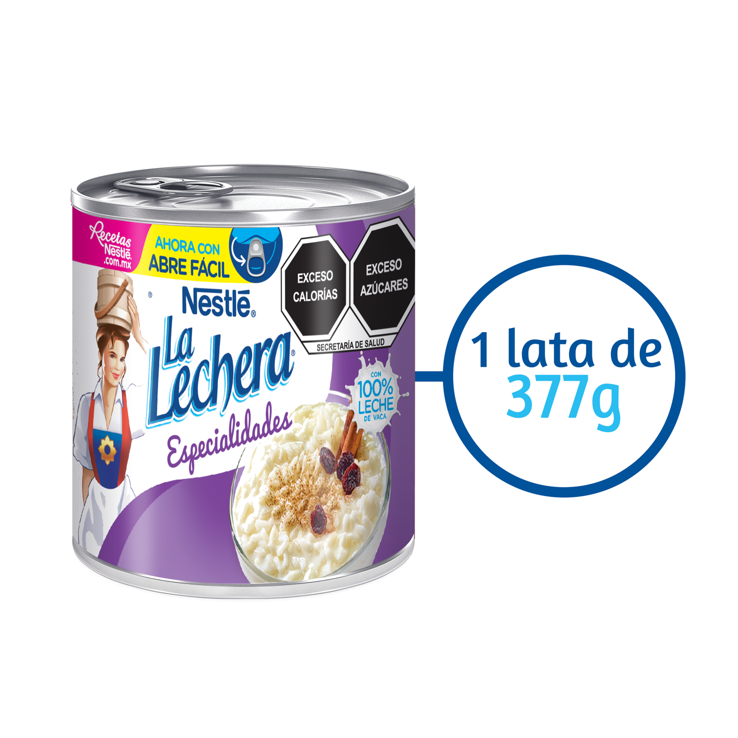 L. Condensada Sin Lactosa Nestle 377.0 Gr