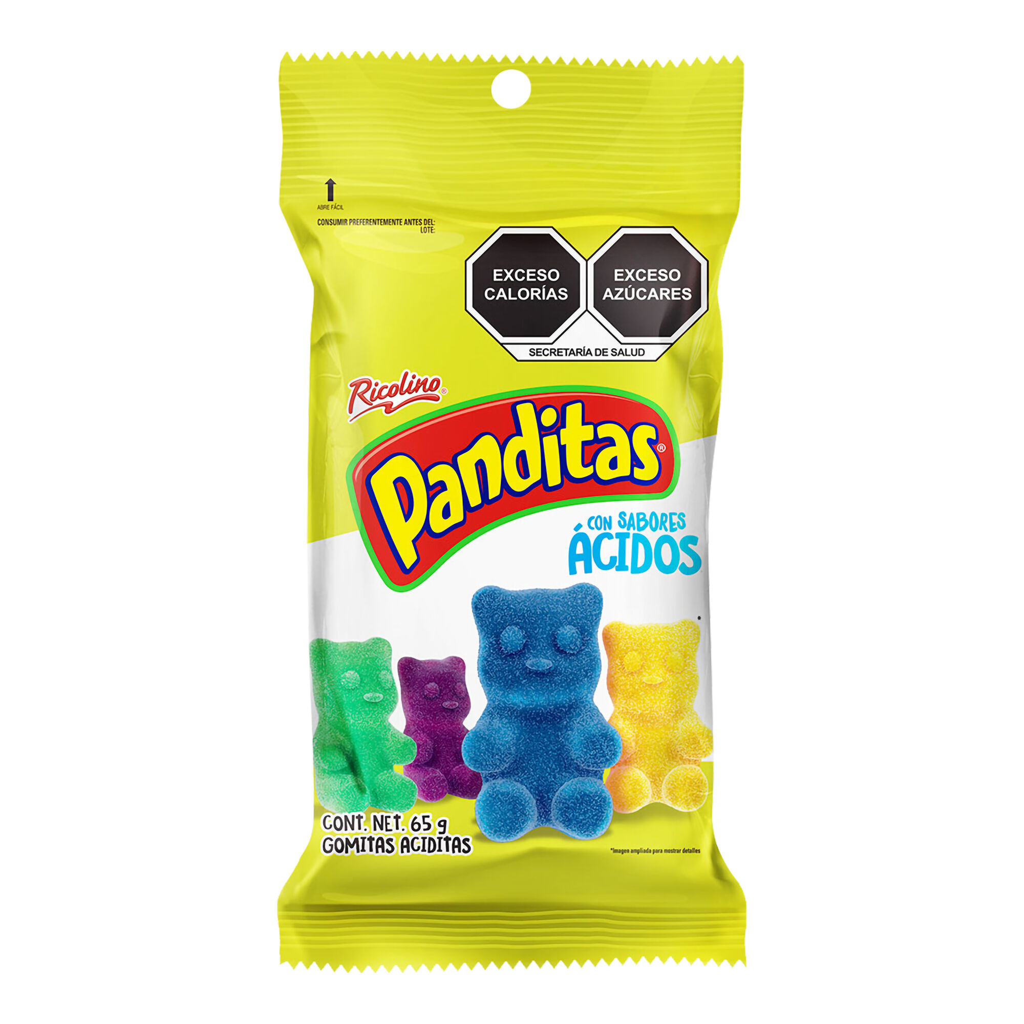 Panditas Acidos Vertical Ricolino 65 0 Gr