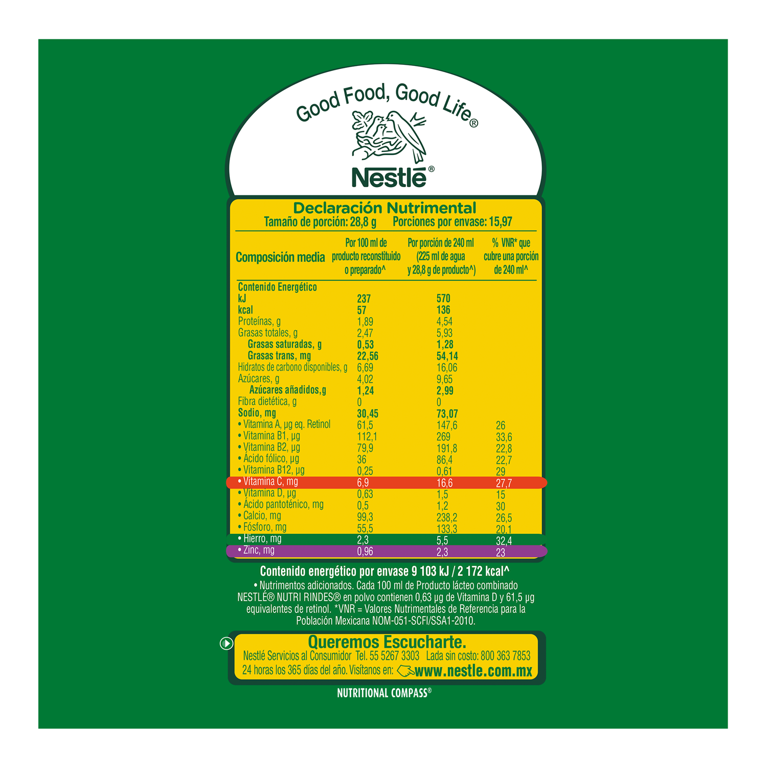 Nutri Rindes Bolsa Nestle 460.0 Gr