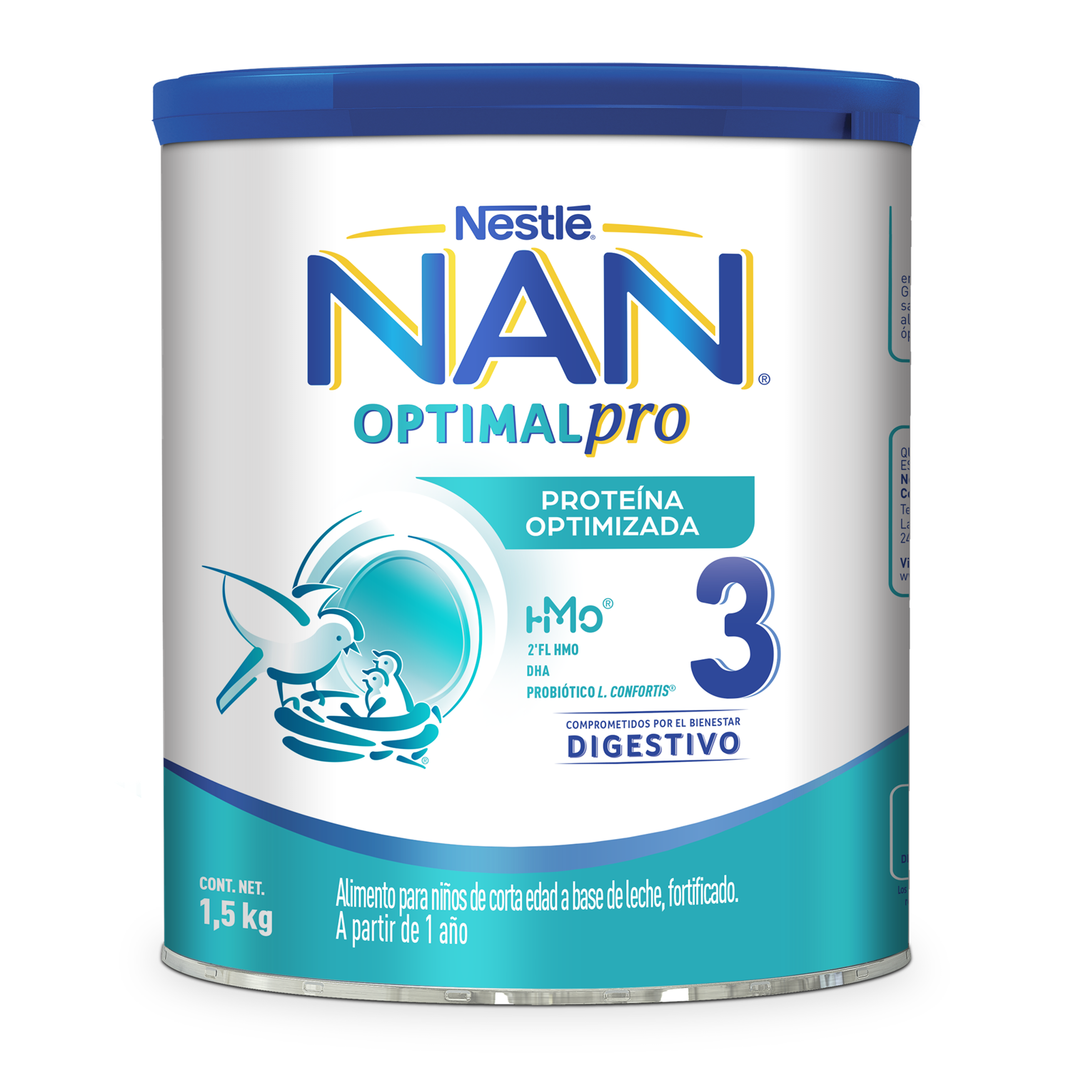 Nan 3 Formula Infantil 1.5 Kg Mx Nan 1.0 Pza