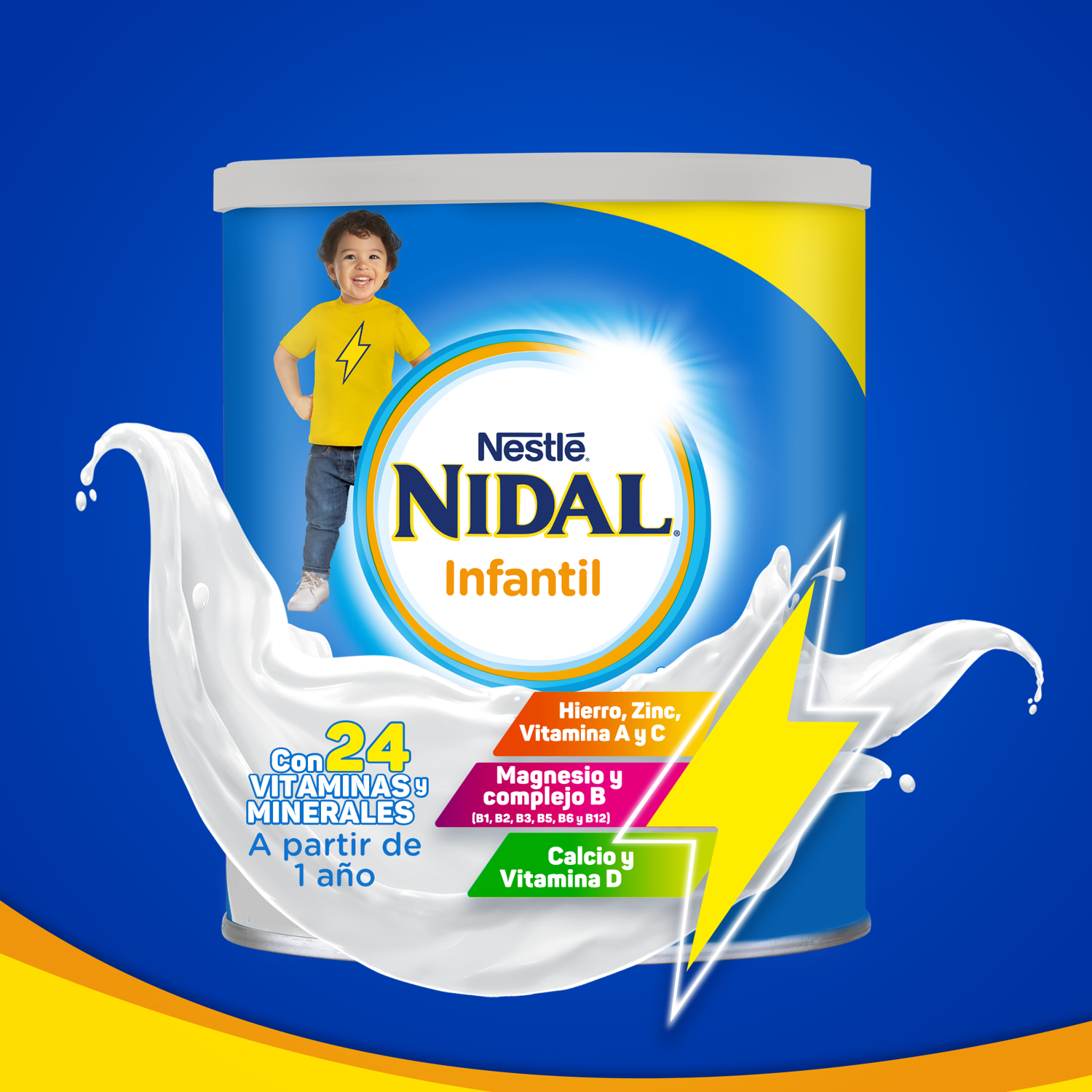 Leche Polvo +1 Nidal 1.5 Kg