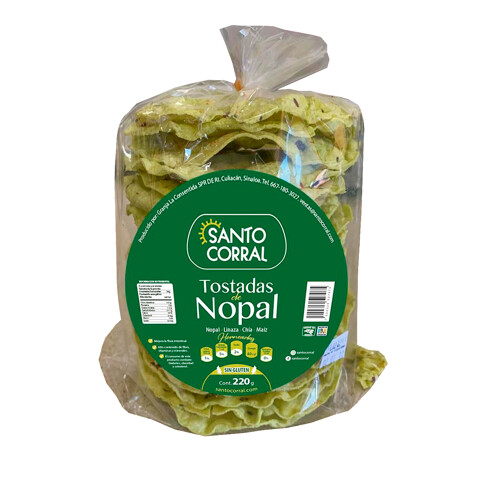 Tostada De Nopal Santo Corral 20 Pzas