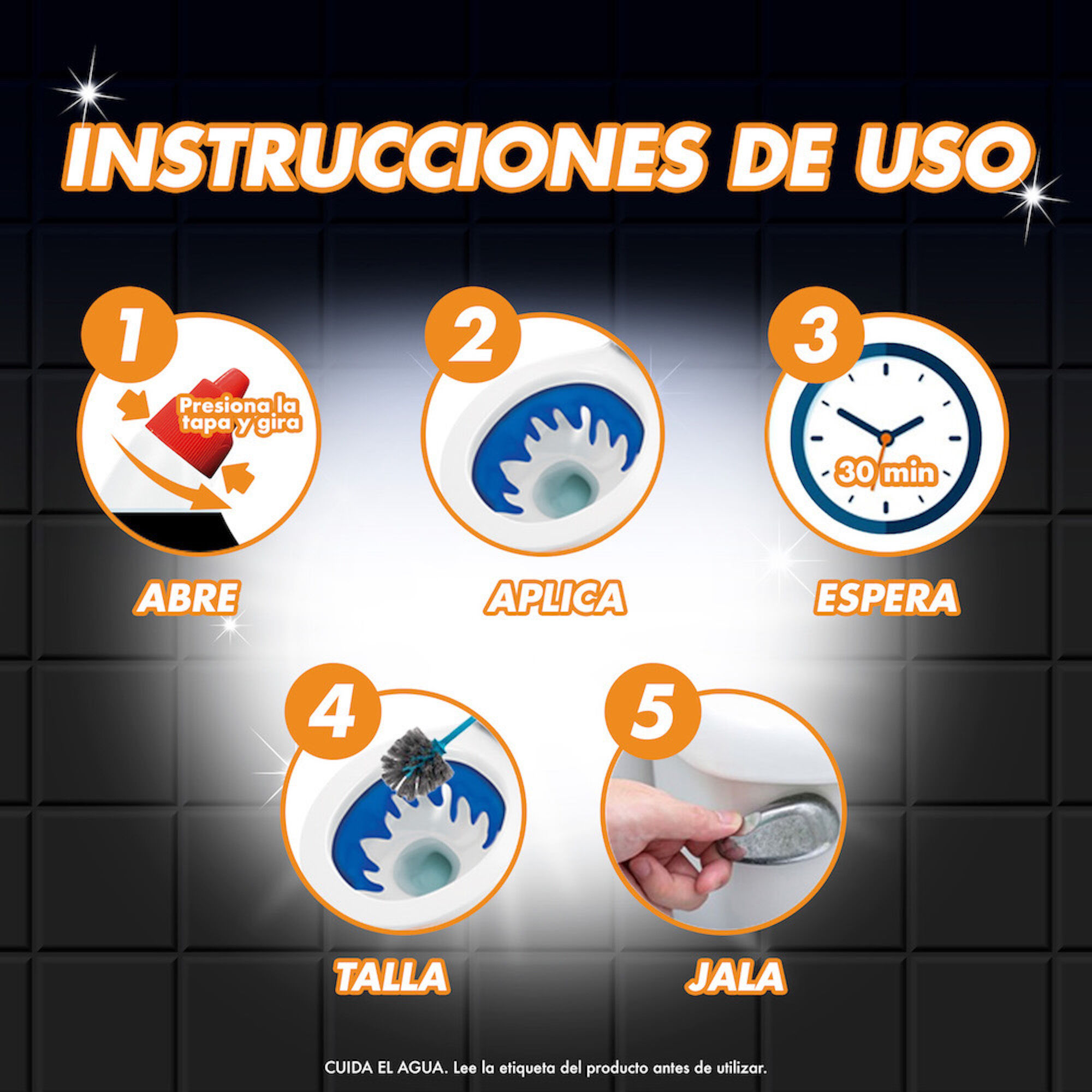 Limpiador De Inodoros Desinfectante Power Plus Harpic 750