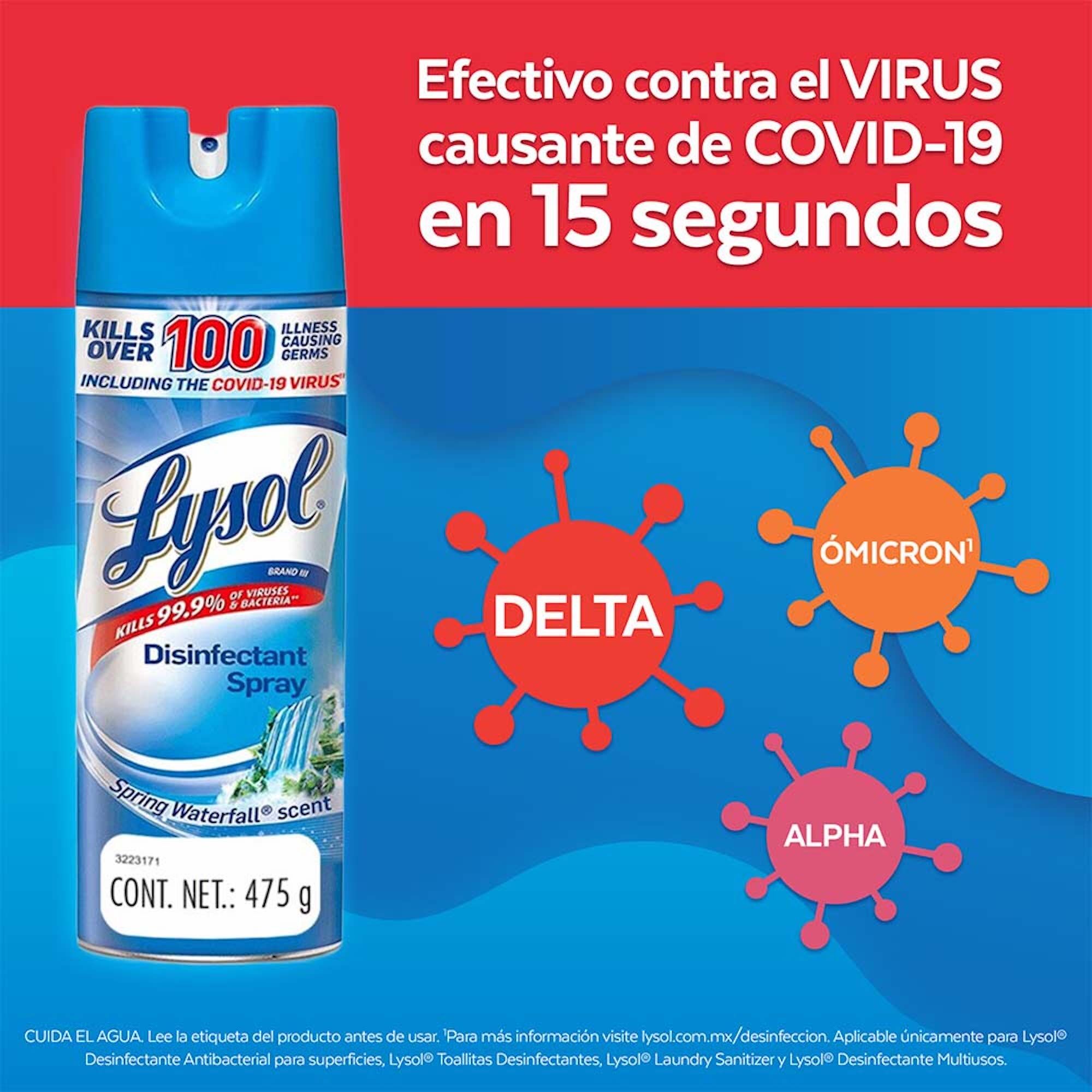 Desinfectante Aerosol Lysol 17.0 Oz