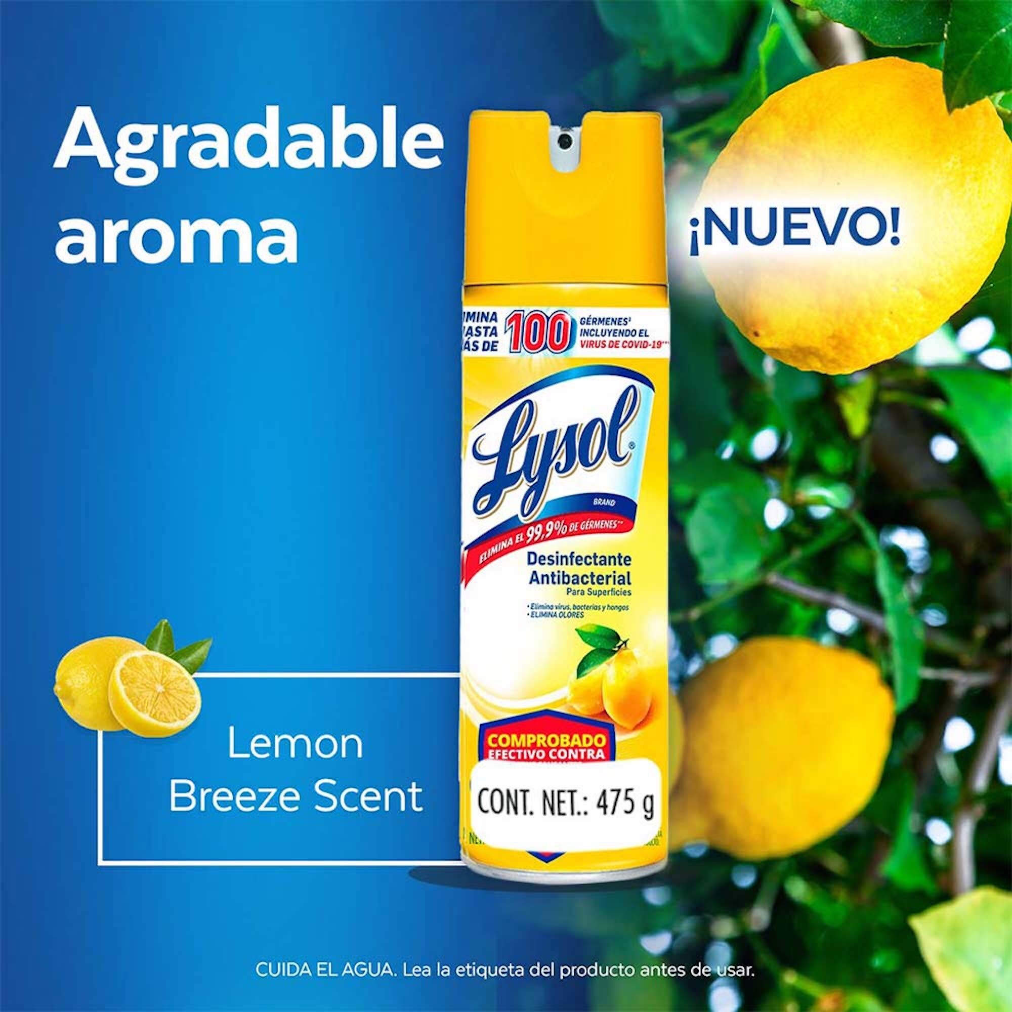 Desinfectante Aer Lemon Brz Lysol 17.0 Oz