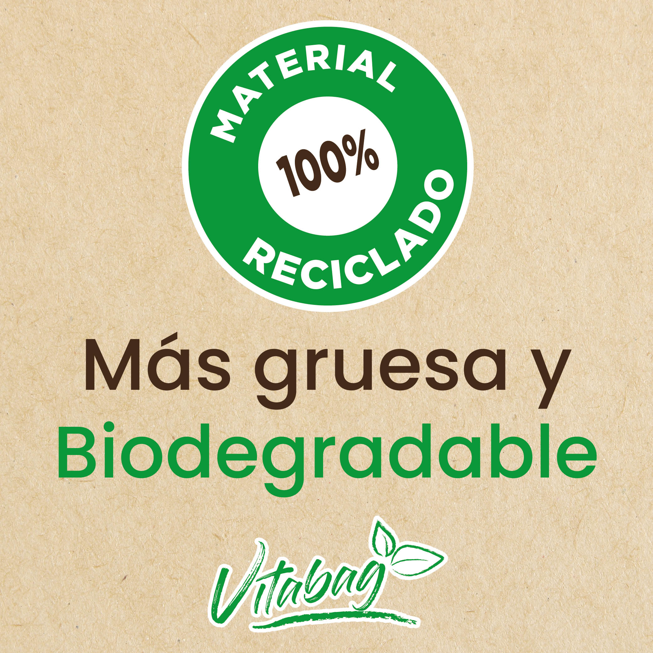 Bolsa Basura Biodegradable Chica 40 Pz Vitabag 40.0 Pz
