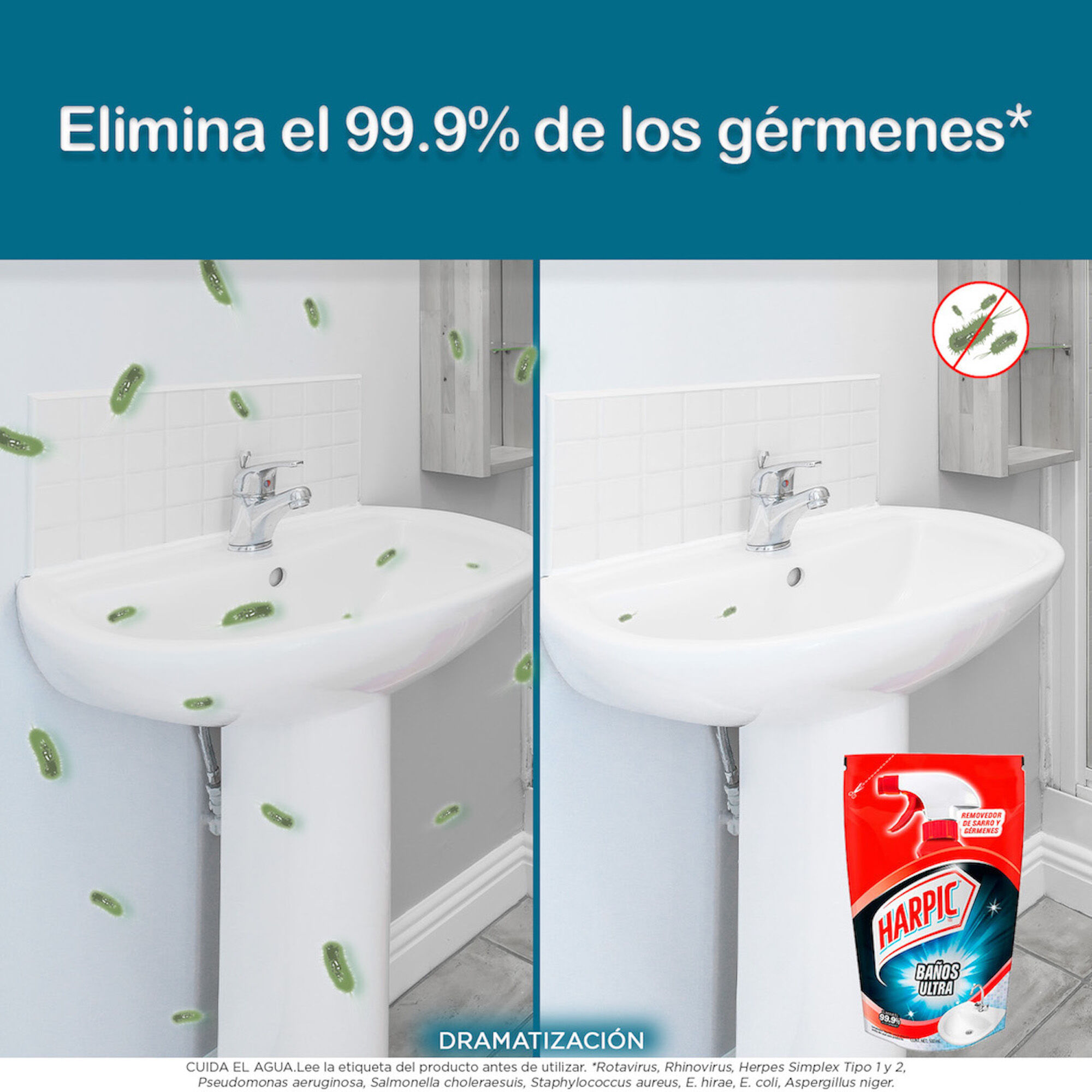 Limpiador Baño Antihongos Ultra Sin Cloro Harpic 500.0