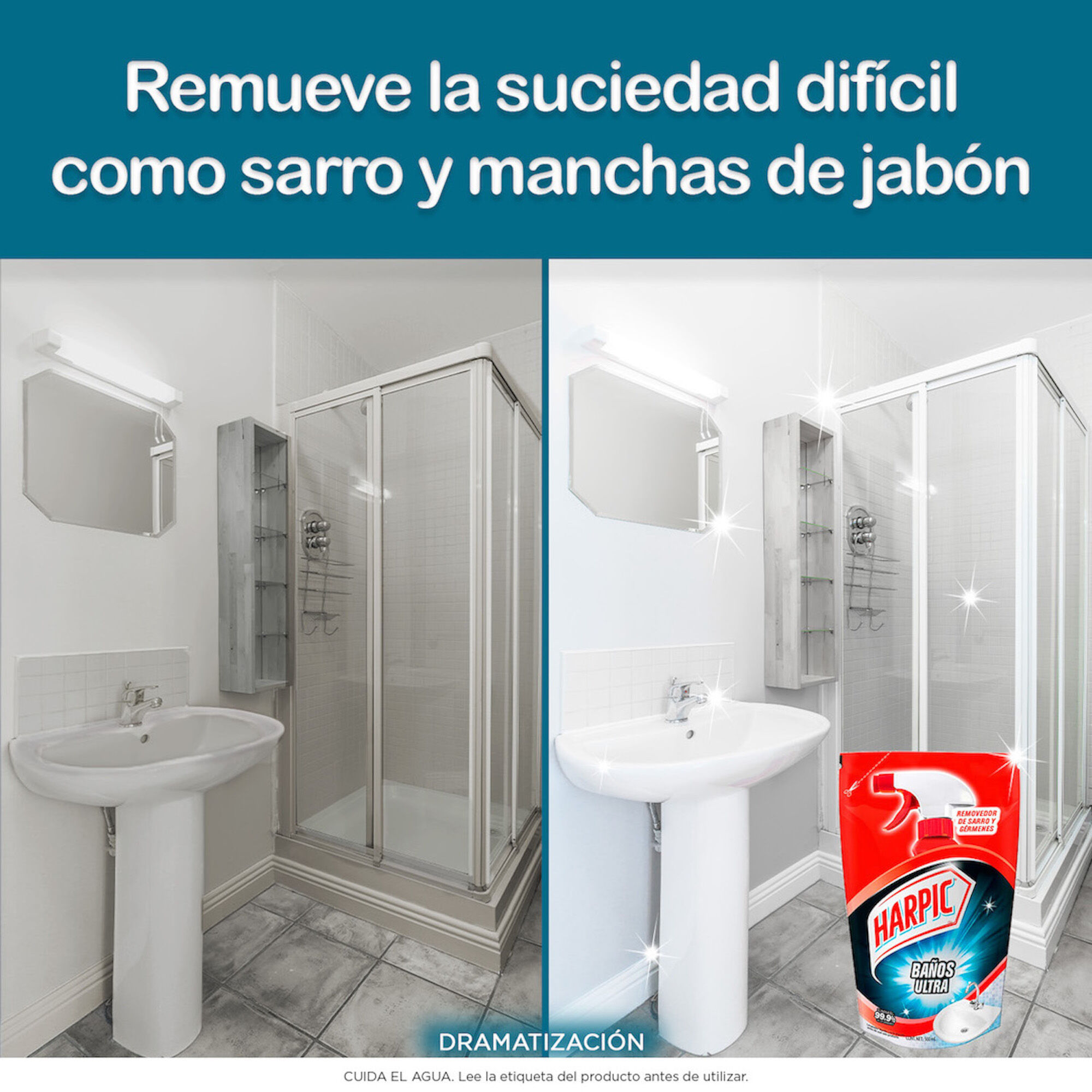 Limpiador Baño Antihongos Ultra Sin Cloro Harpic 500.0