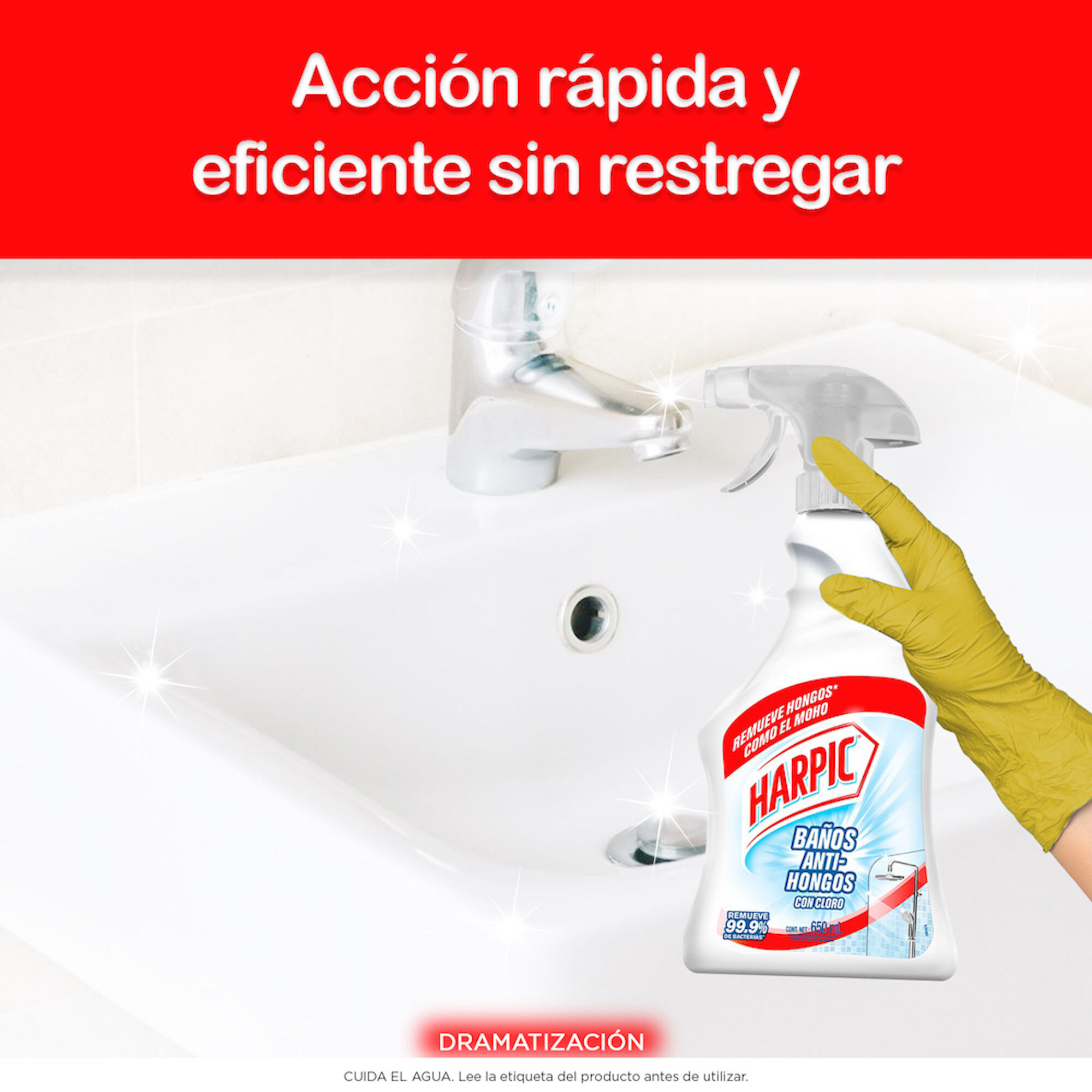 Limpiador Baño Anti Hongos Harpic 650.0 Ml