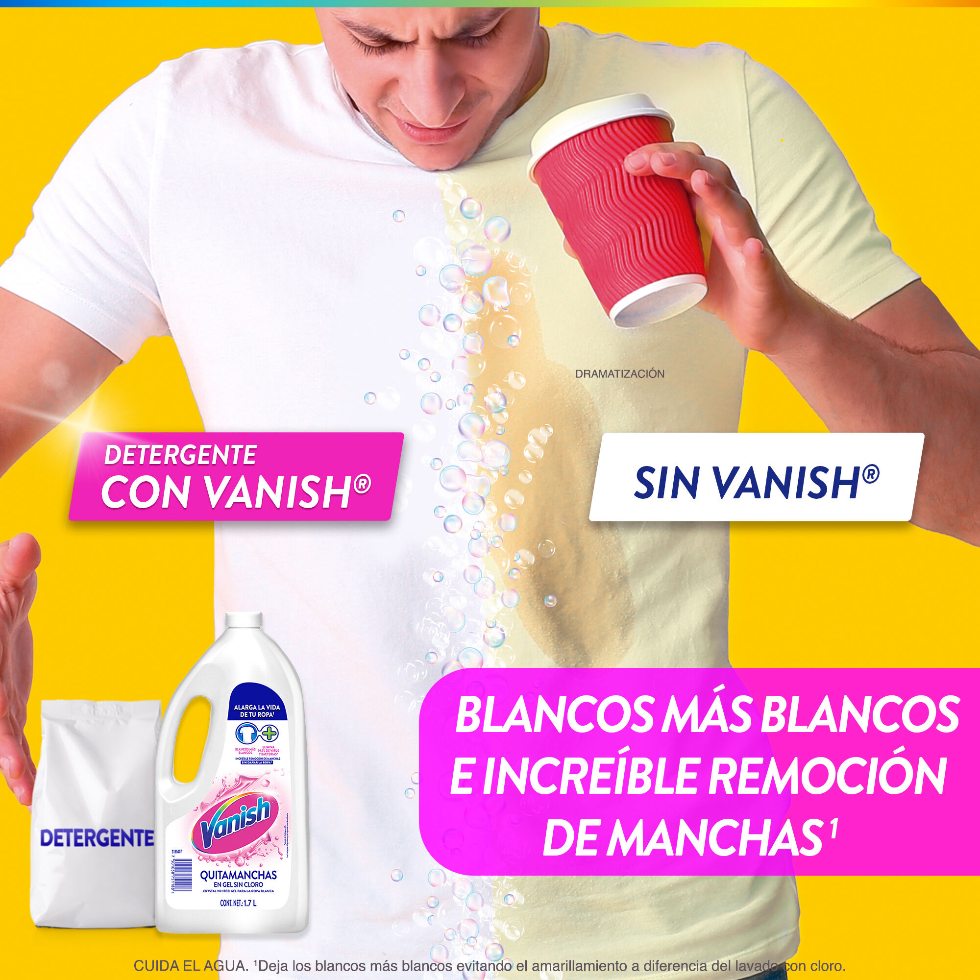 Quitamanchas Liq Bco Vanish 600 Ml