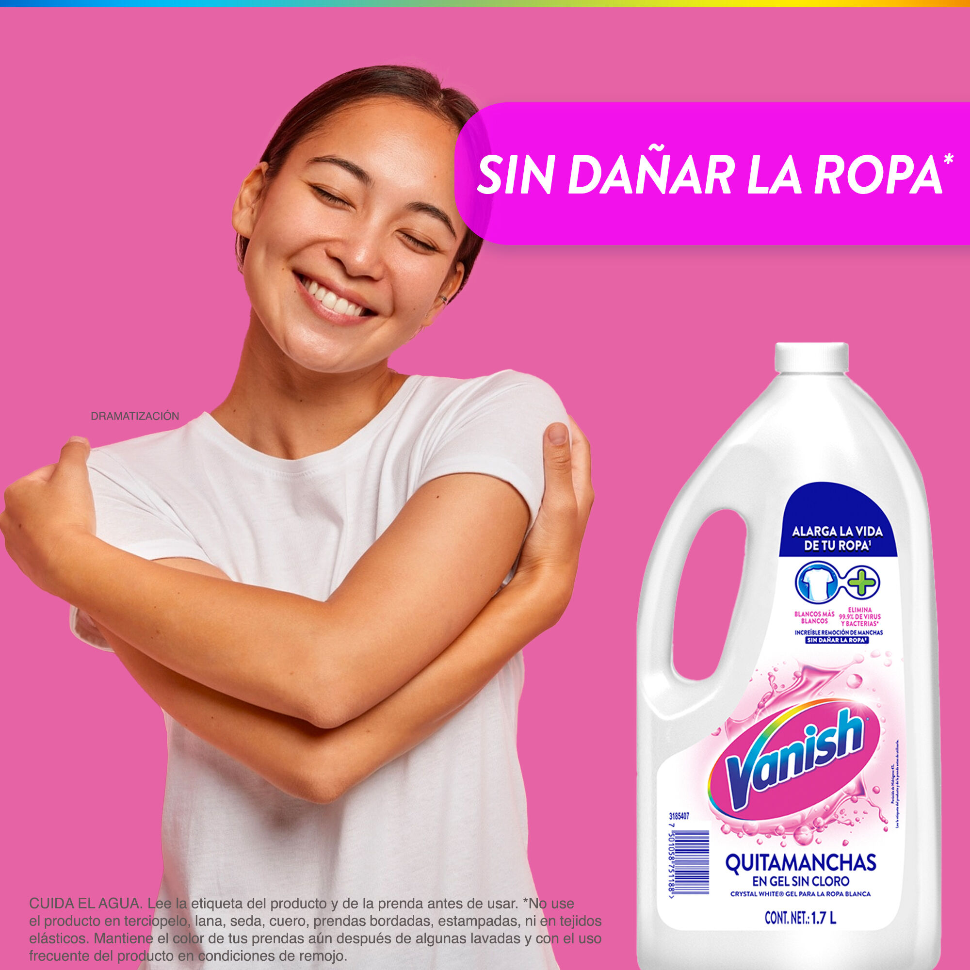 Quitamanchas Liq Bco Vanish 600 Ml
