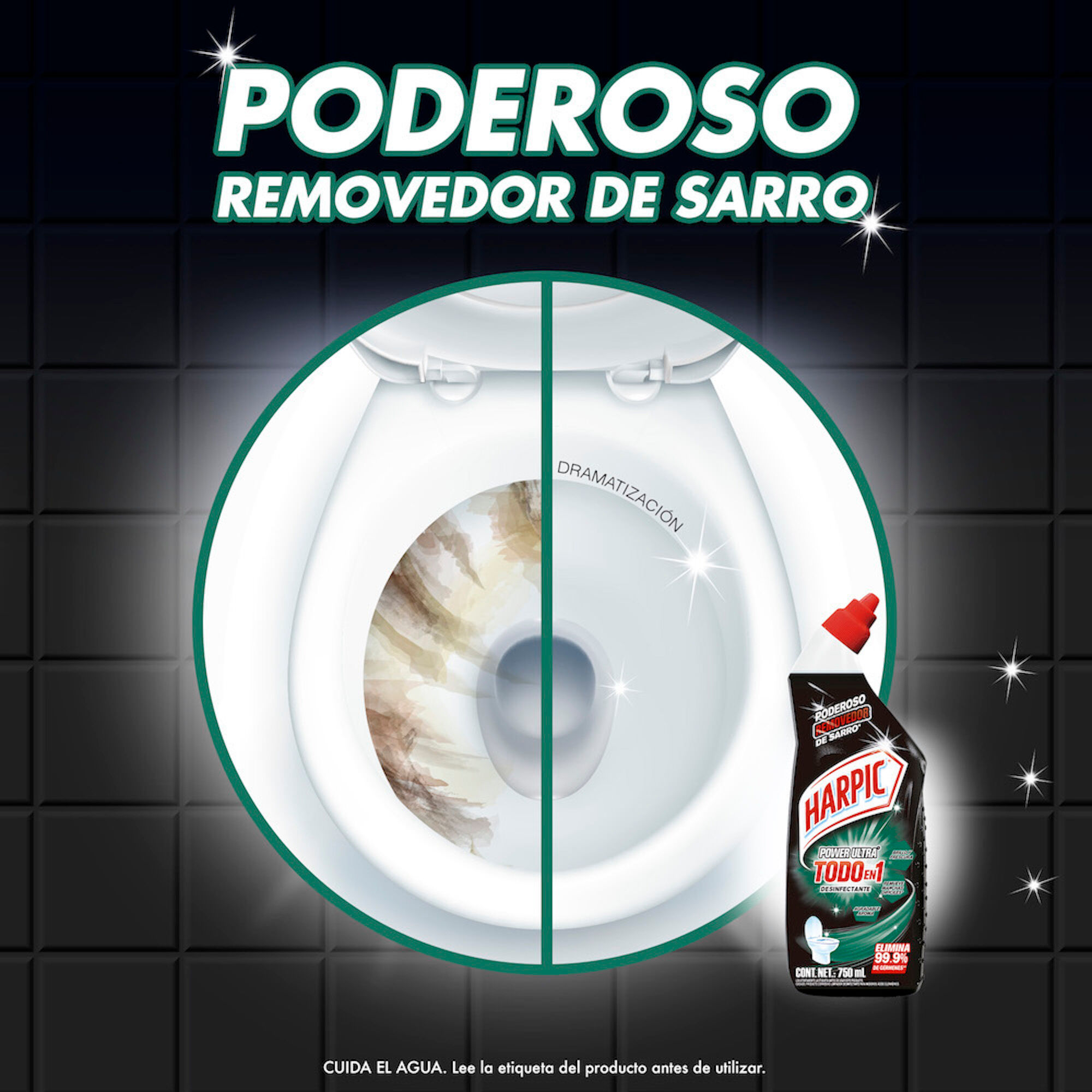 Limpiador Baño Power Plus Harpic 750.0 Ml