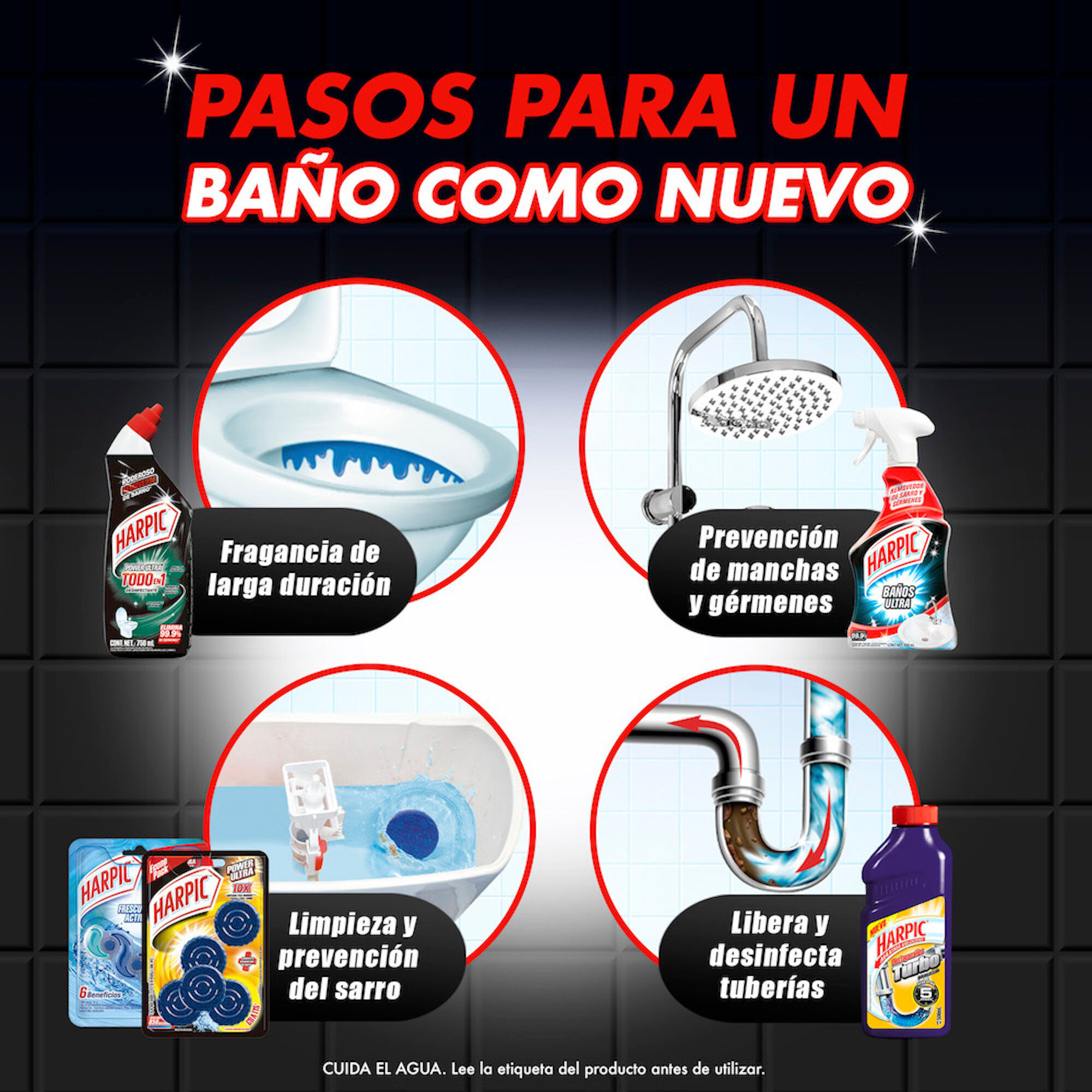 Limpiador Baño Power Plus Harpic 750.0 Ml