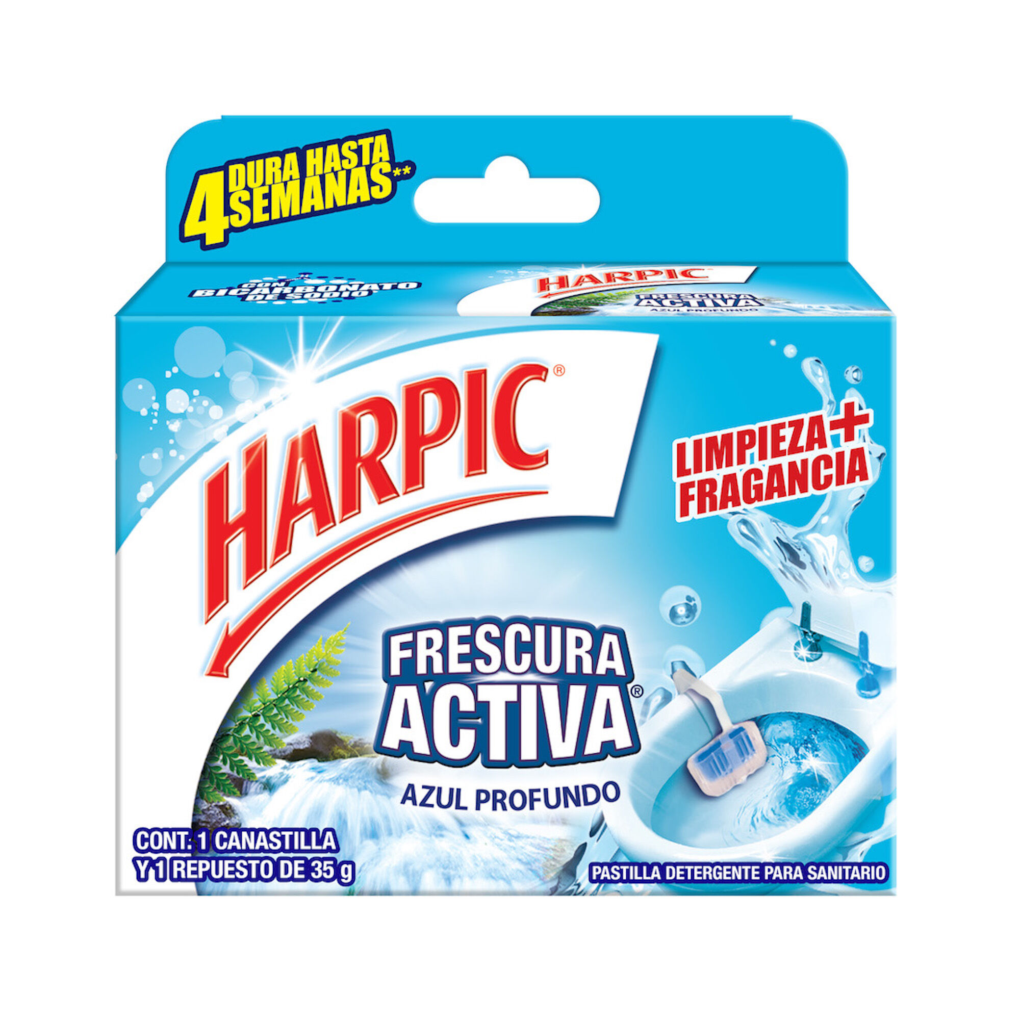 Pastilla Sanitaria Fresc Activa Azul Harpic 35.0 Gr