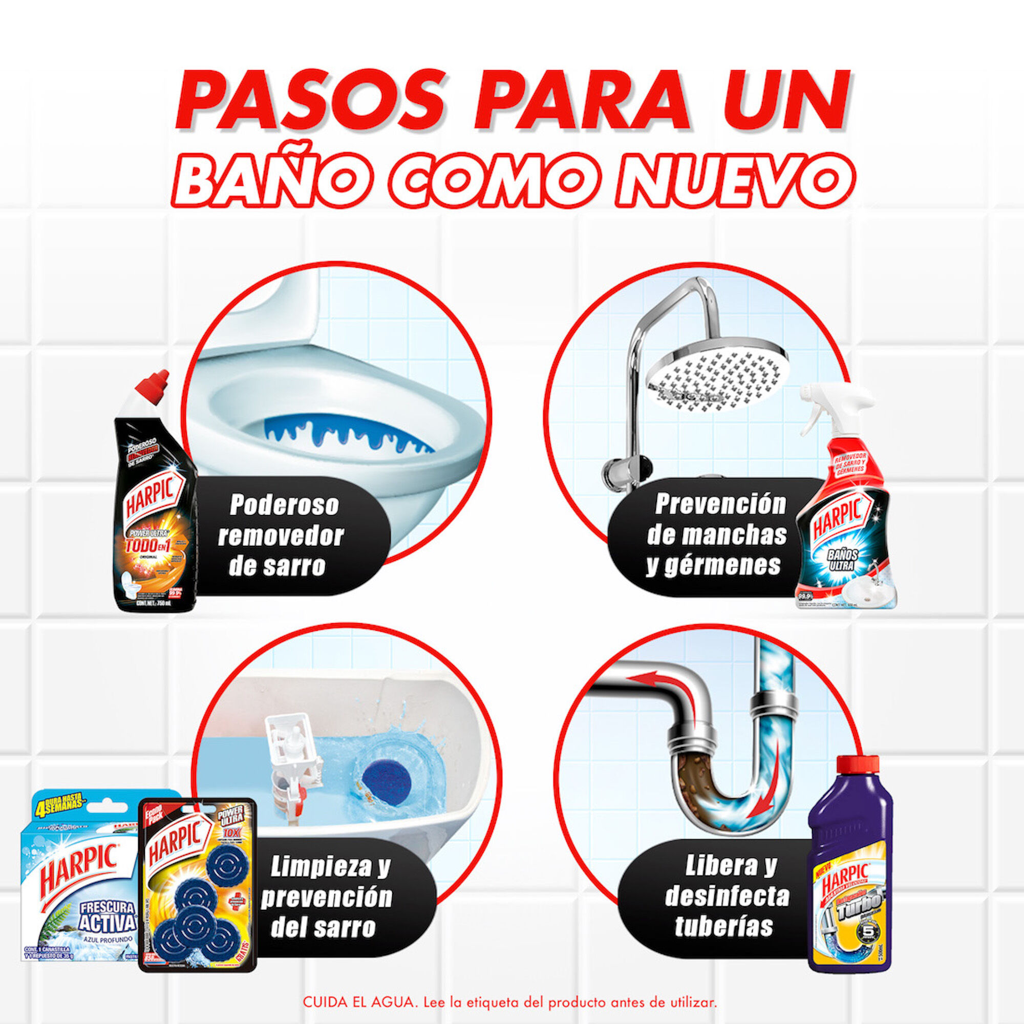 Pastilla Sanitaria Fresc Activa Azul Harpic 35.0 Gr