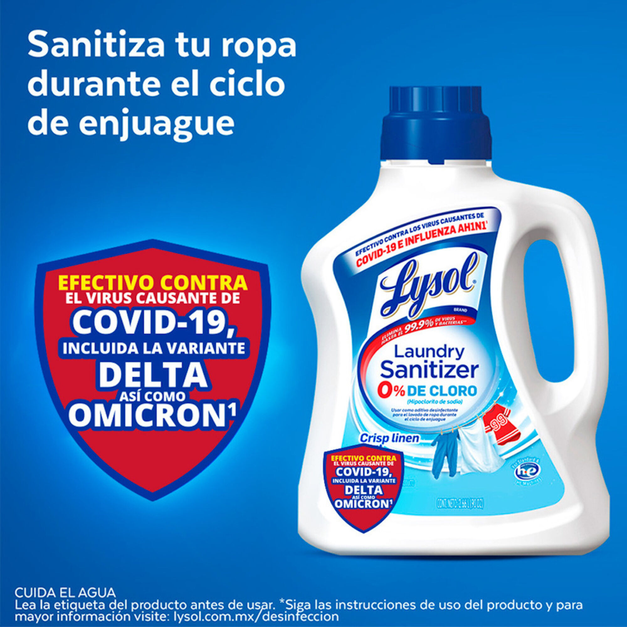 Desinfectante Liquido Para Ropa Lysol 1.0 Pza