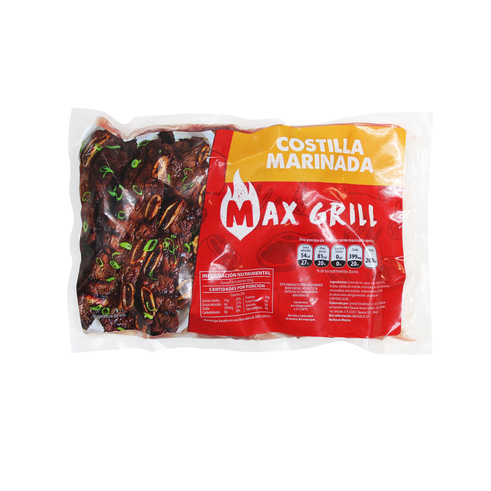 Costilla Marinada Max Grill 550.0 Gr