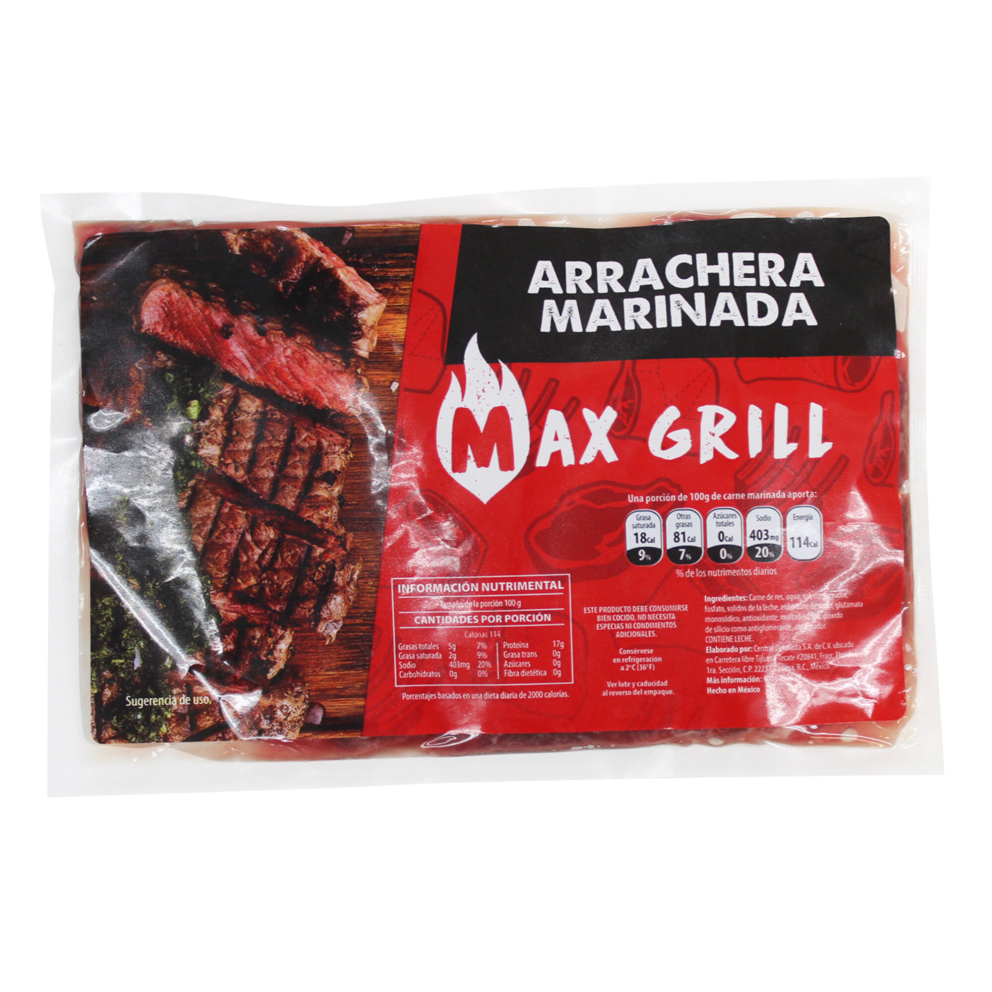 Arrachera Marinada Max Grill 550.0 Gr