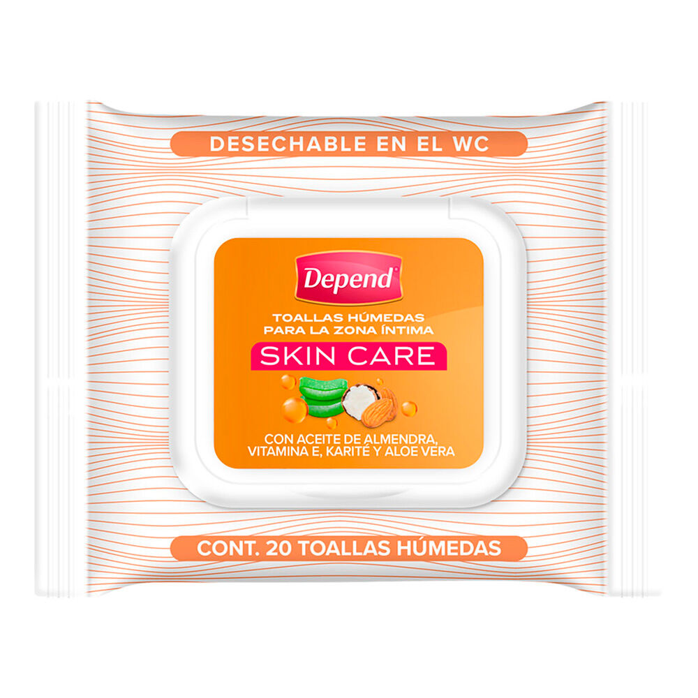 Toallas Humedas Skin Care Depend 20.0 Pza