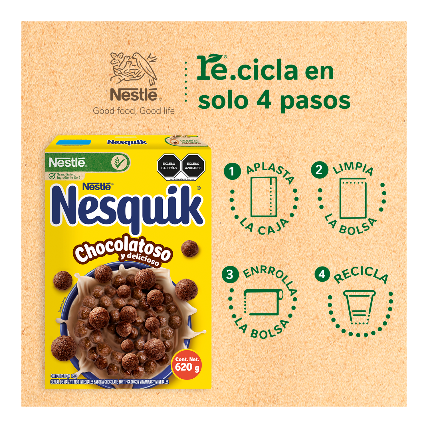 Cereal Nesquik Nestle 620.0 Gr