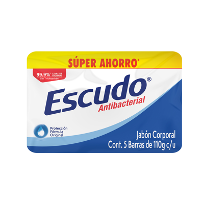Jabon Antibacterial 110gr Escudo 5.0 Pza