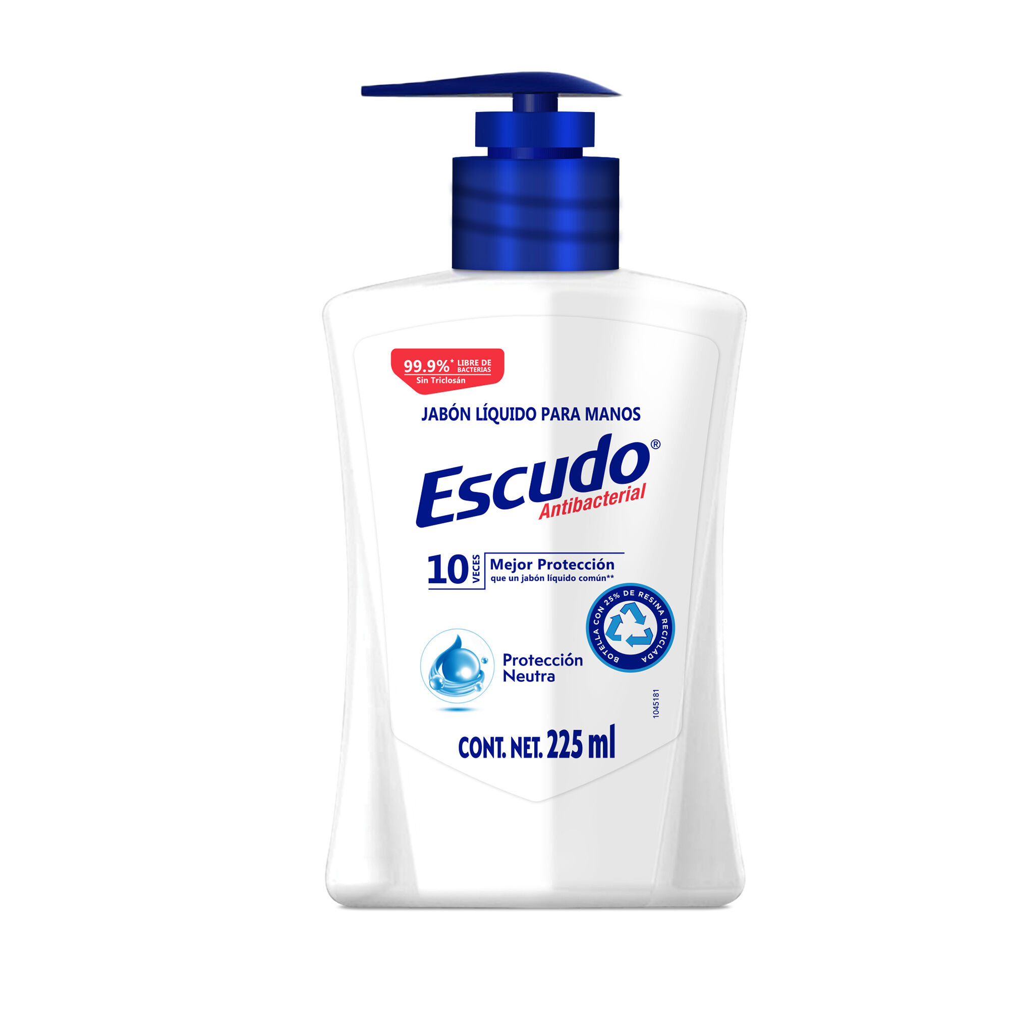 Jabon Liquido Para Manos Neutro Escudo 225.0 Ml
