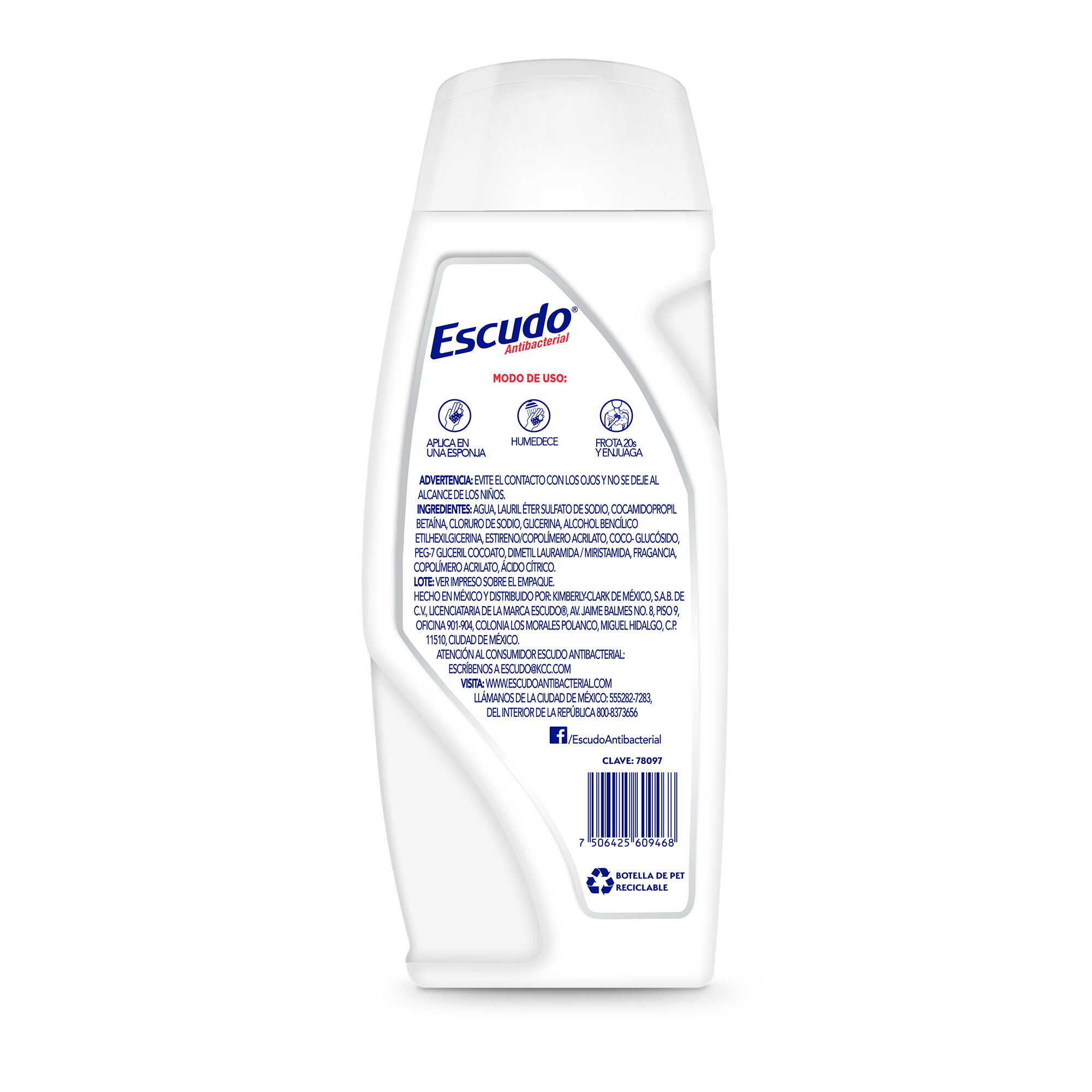 Jabon Corporal Proteccion Neutra Escudo 400.0 Ml