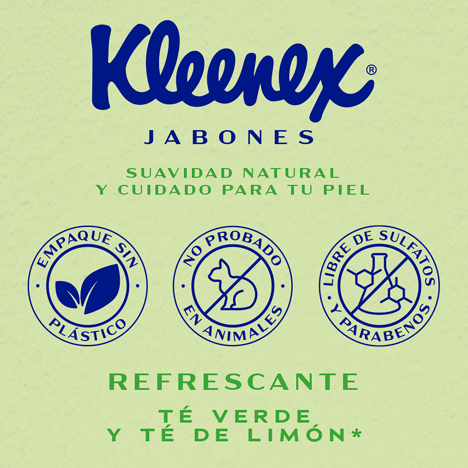 Jabon Barra Te Kleenex 3pz