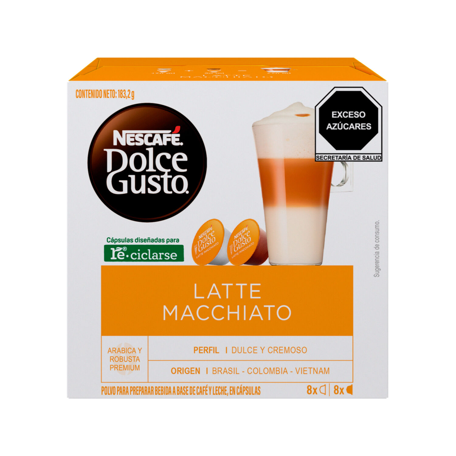 Cafe En Capsulas Latte Macchiato Dolce Gusto 16 0 Cap