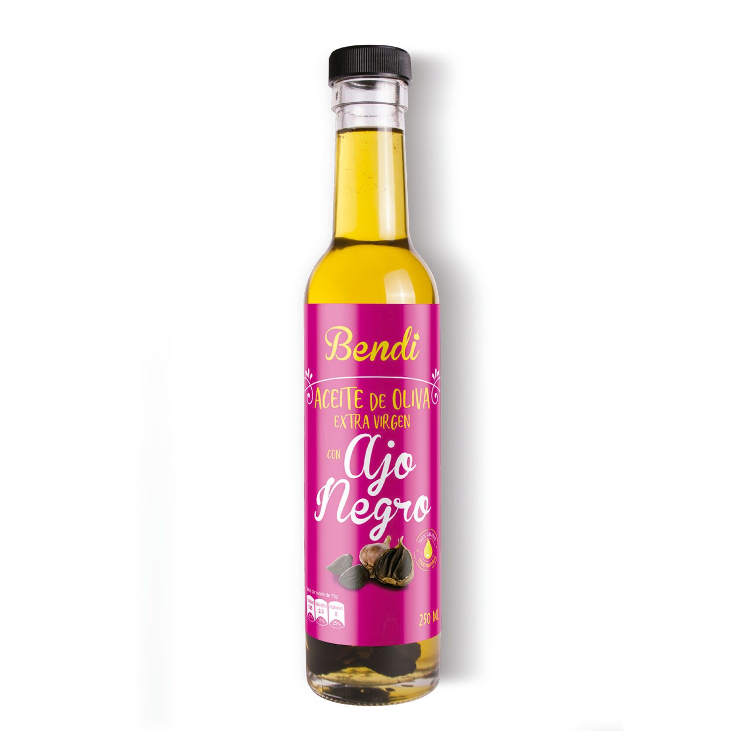Aceite De Oliva Extra Virgen Con Ajo Negro Bendi 250.0