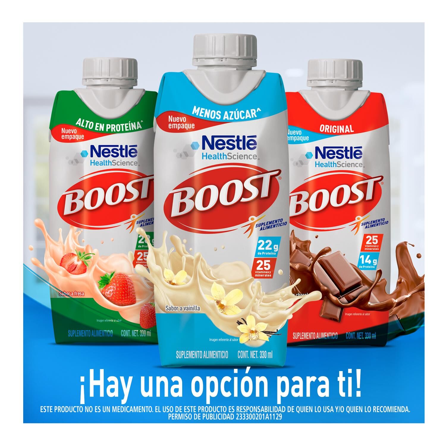 Supl Alimenticio Less Sugar Chocolate Boost 330.0 Ml