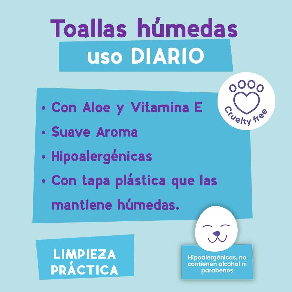 Toallitas Uso Diario Ludos 80.0 Pza